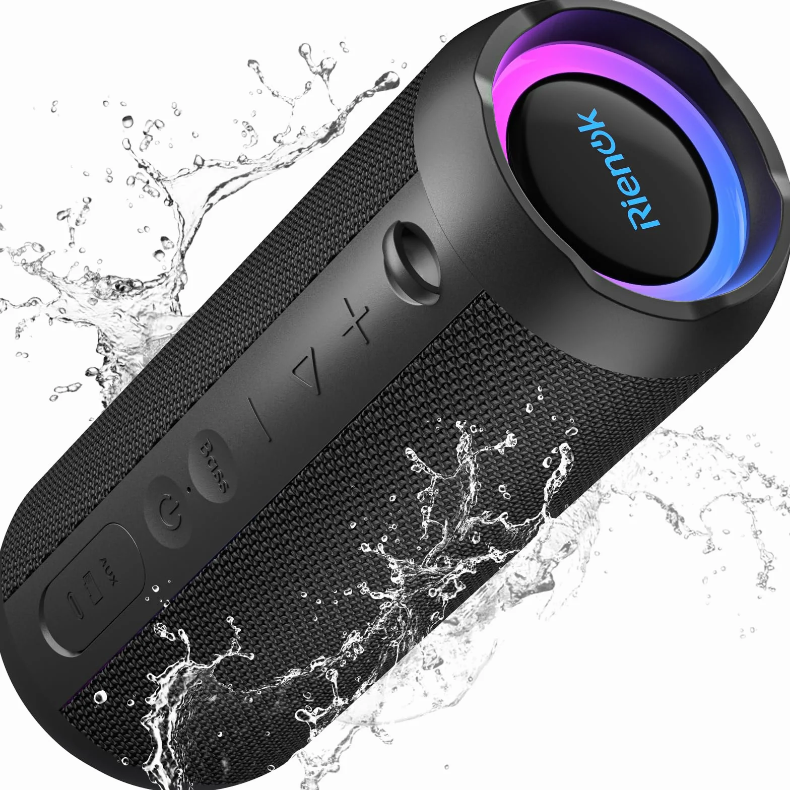 RIENOK Enceinte Portable Bluetooth 5.3 30W IPX7 30H Noir