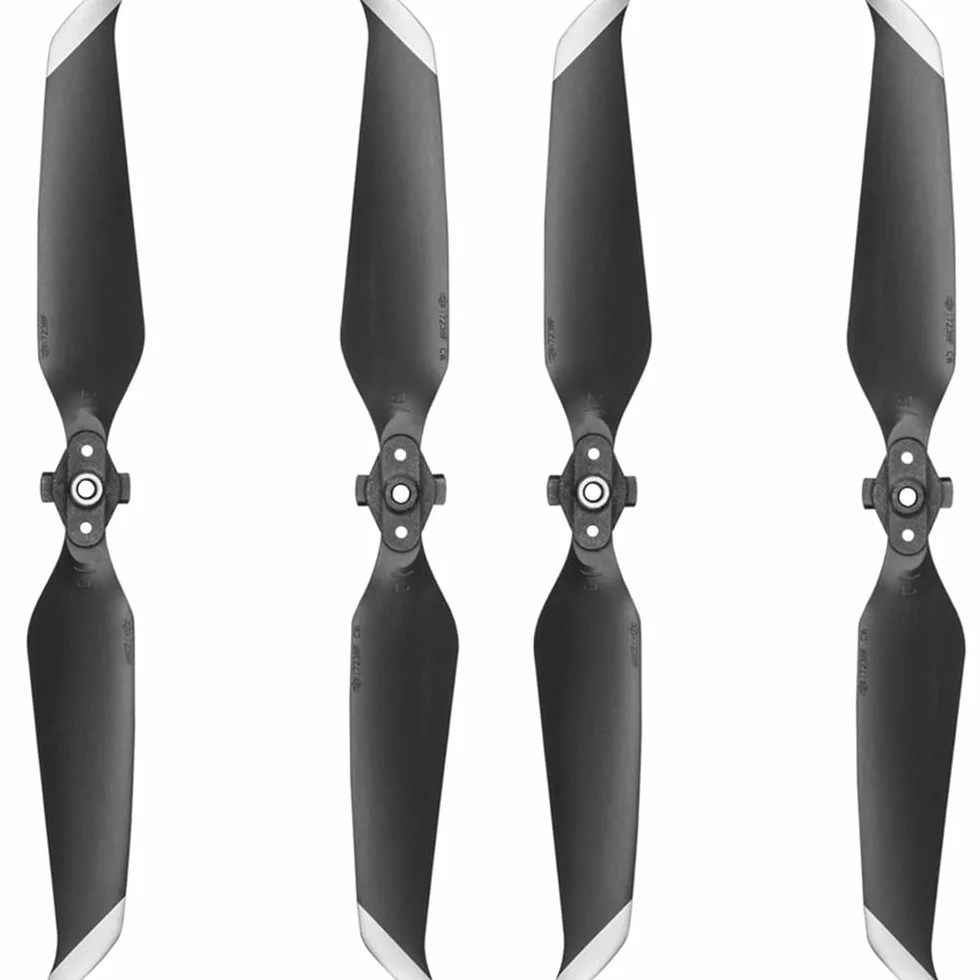 Bocguy 4 Pcs Hélice pour Mavic Air 2 / Air 2S, Modèle 7238, Conception à Dégagement Rapide, Low-Noise, Argent