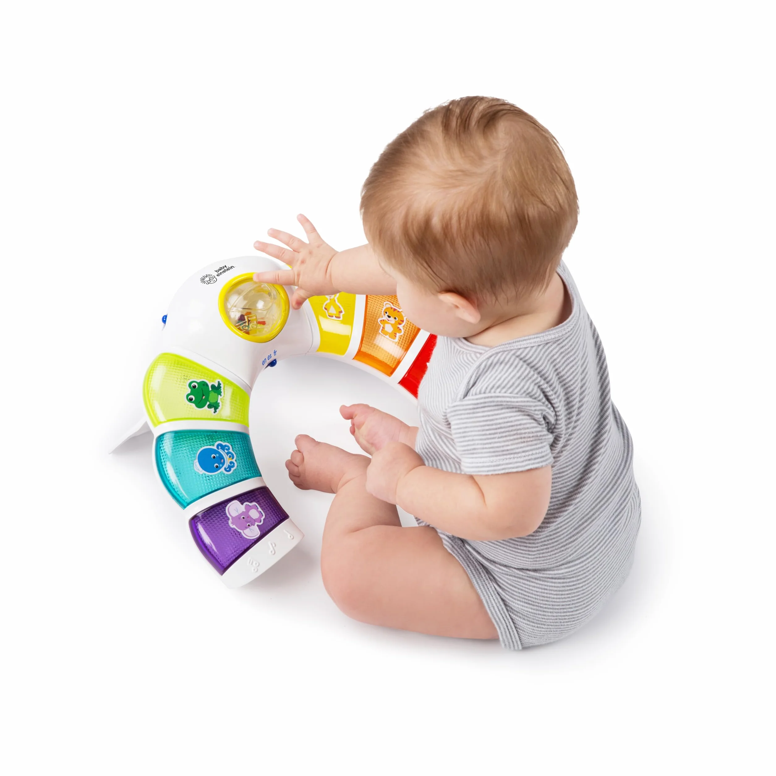 Baby Einstein Glow & Discover Light Bar Jouet Musical Piano d’activités avec Lumières Musique Hochet Multilingue 3 Mois+