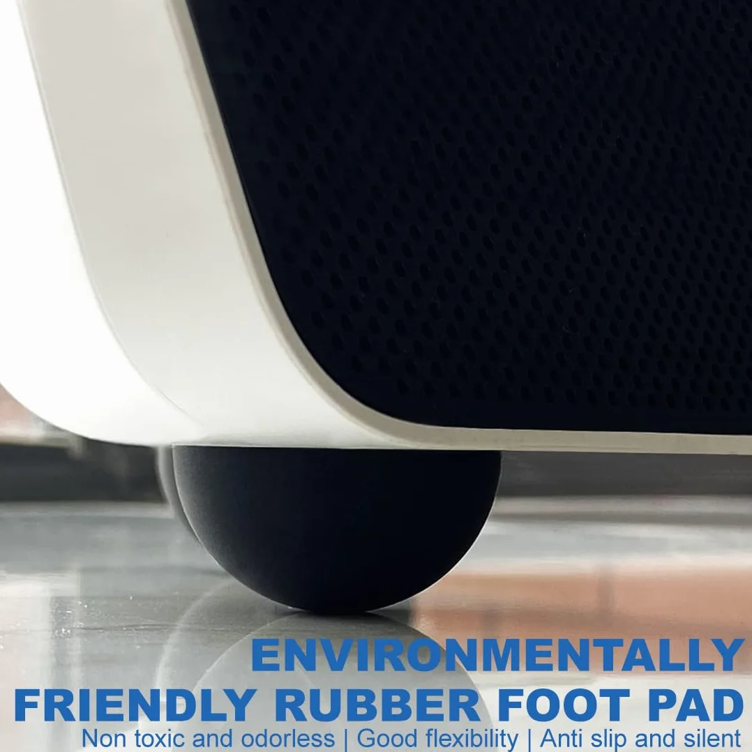 Patin Caoutchouc 30mm 8 Pièces Autocollant Antidérapant pour Haut-Parleur Électroménagers