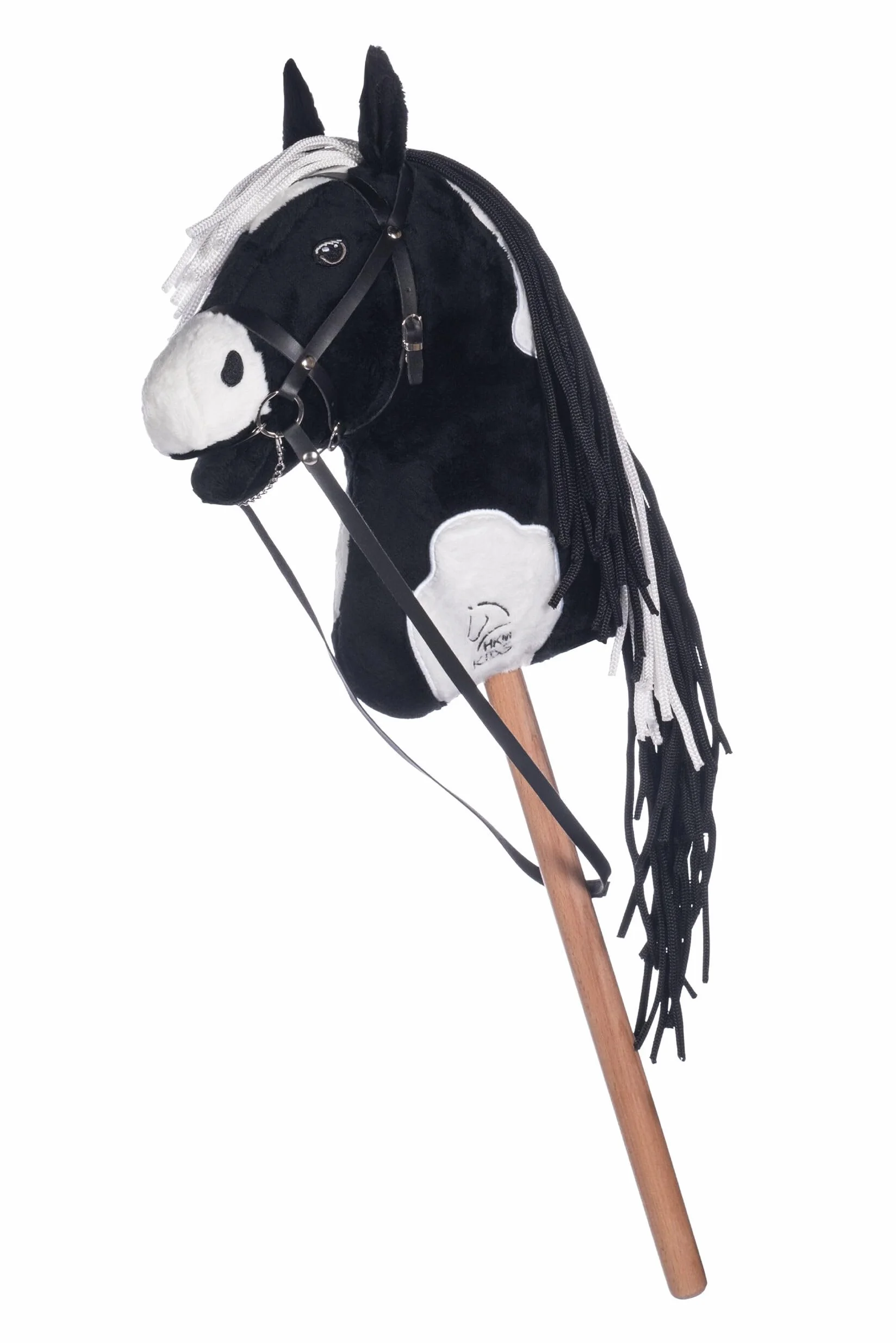 HKM Hobby Horse Cheval Jouet Noir/Blanc One Size