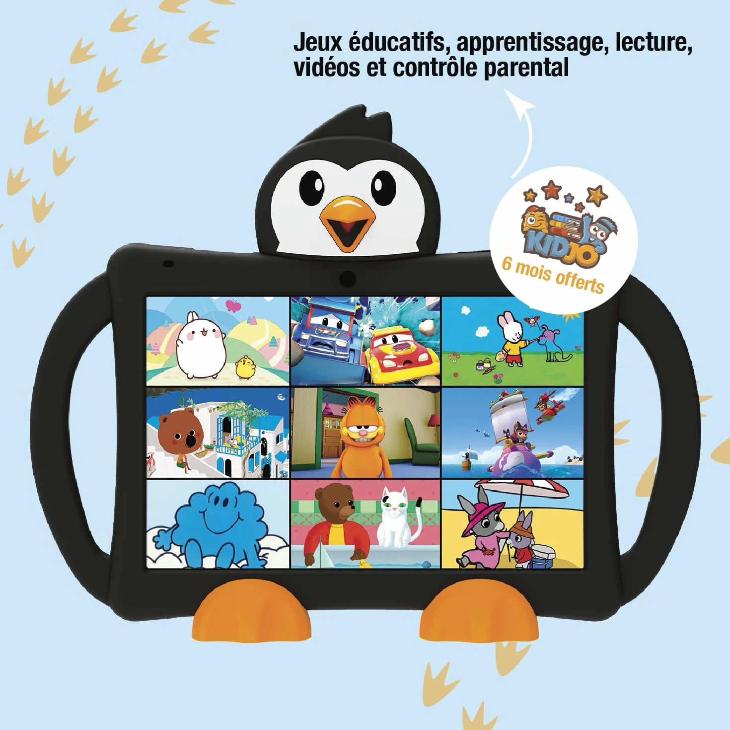 Logikids 11 - Tablette Enfant - 10.1 inch - 2GB - 32GB+128GB - Parent Control - Batterie 5000 mAh - Android 14 - Noir
