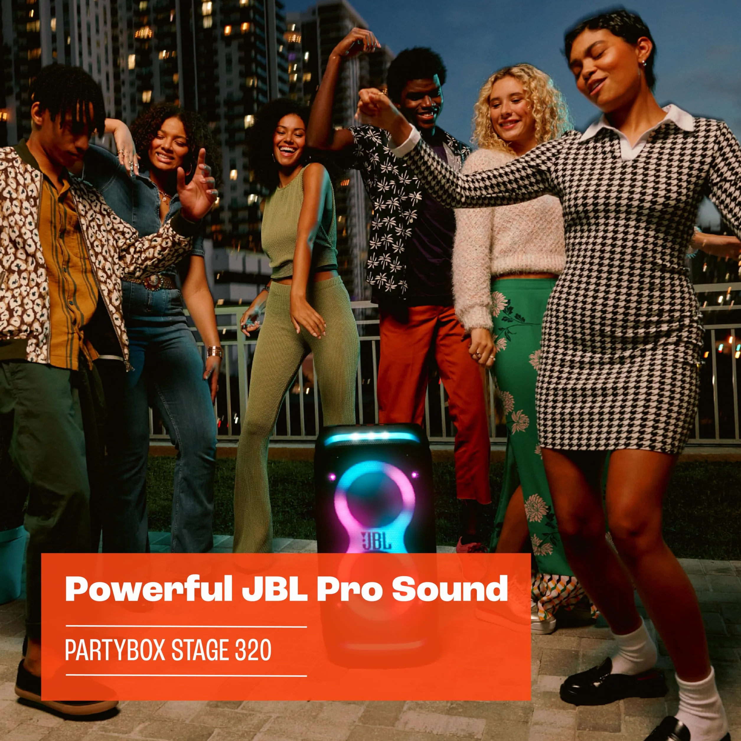 JBL Partybox Stage 320 Enceinte portable IPX4 18h autonomie noir