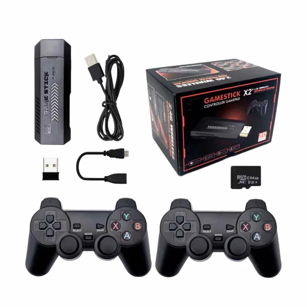 SCULPYA RÉTRO Edition Console Gaming X2 Consoles de Jeu Rétro sans Fil 64G 40000+ Jeux HD Portable