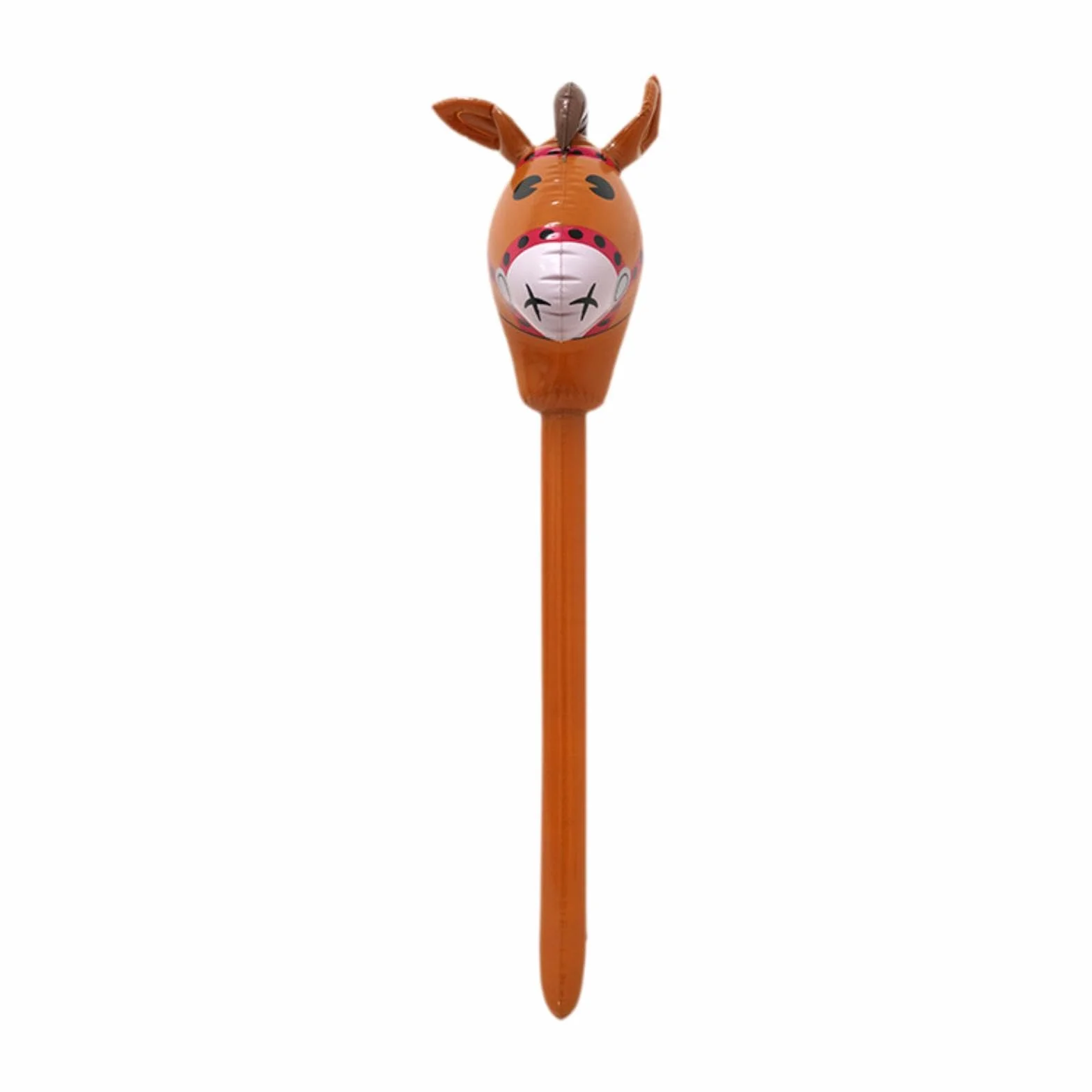 Bâton de Cheval avec Tête en Ballon, Jouet pour Fêtes, Brun