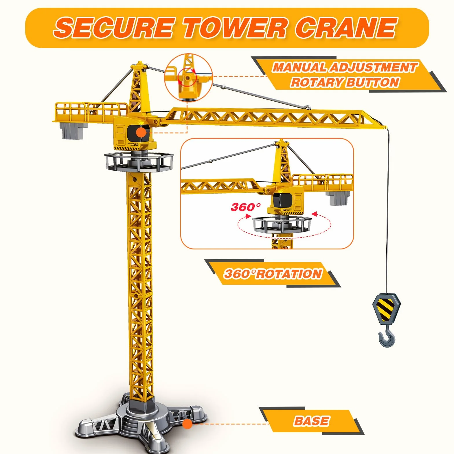 Véhicules de chantier pour garçons 3-7 ans - Camions, grues, pelles, bennes - Jouets de construction