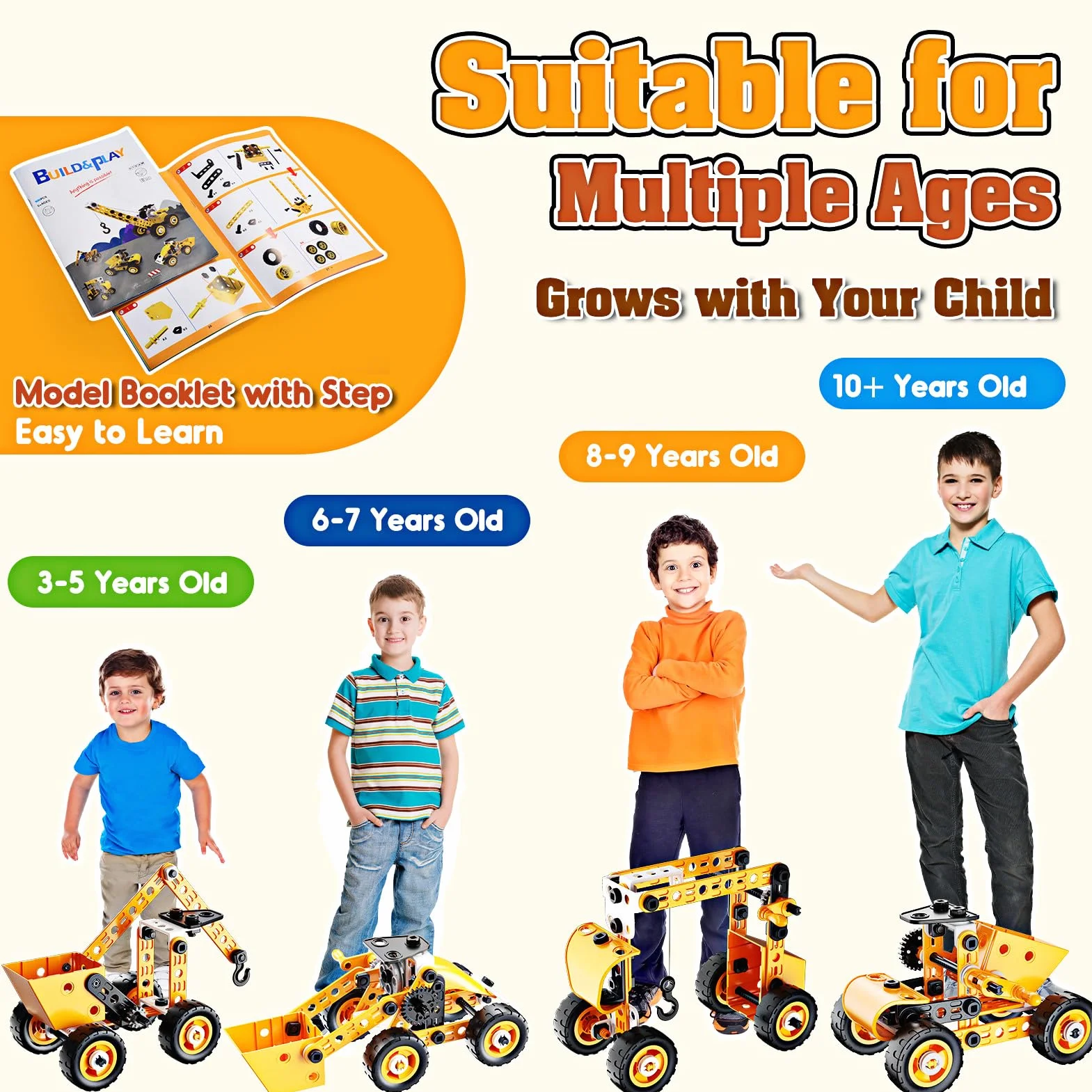 Jeu de Construction Camion Enfant Garcon 5-12 Ans Voiture Cadeau Anniversaire