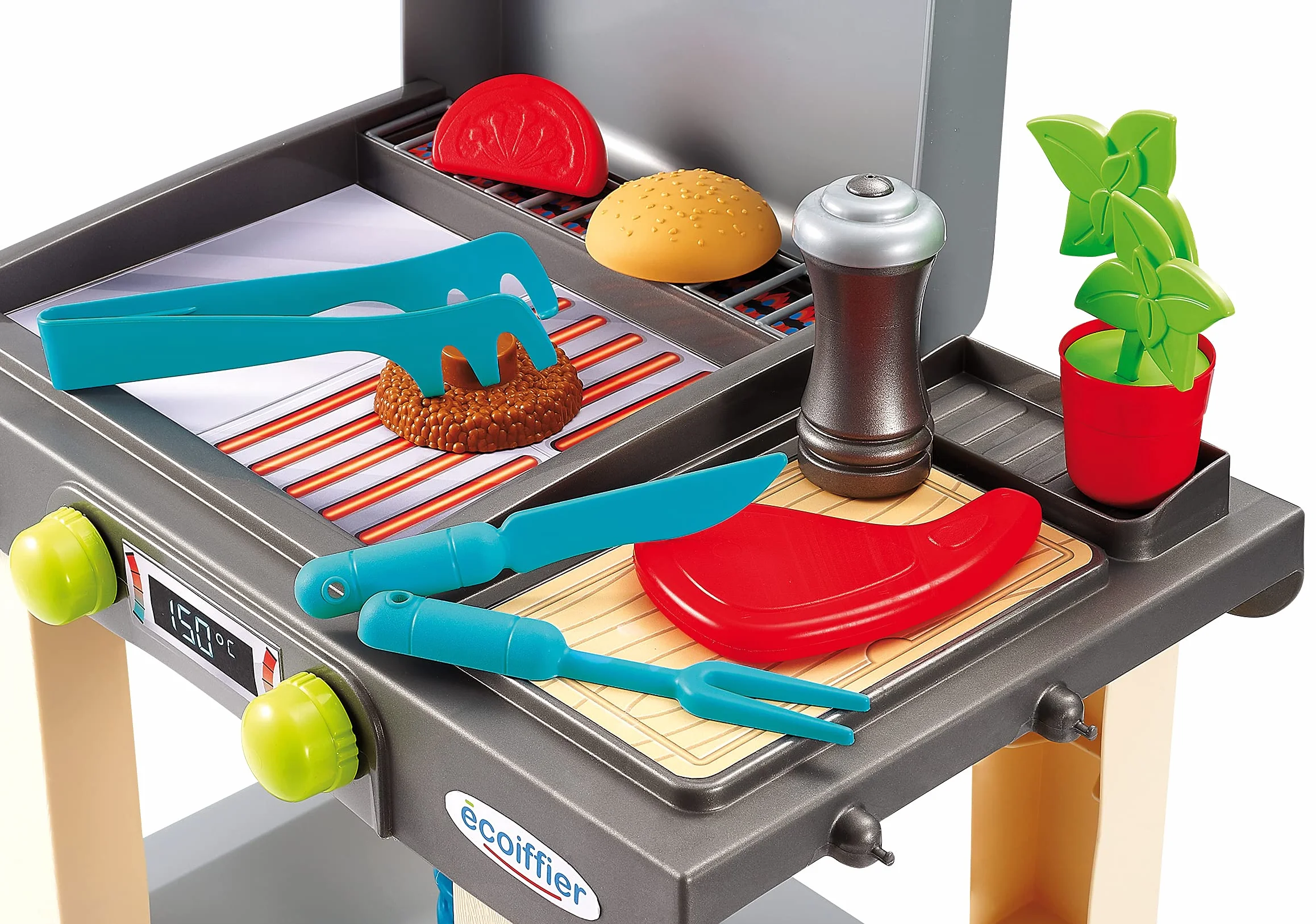Ecoiffier La Plancha Jouets de Jardin pour Enfants 12 Accessoires Jeu d'Imitation Plein Air