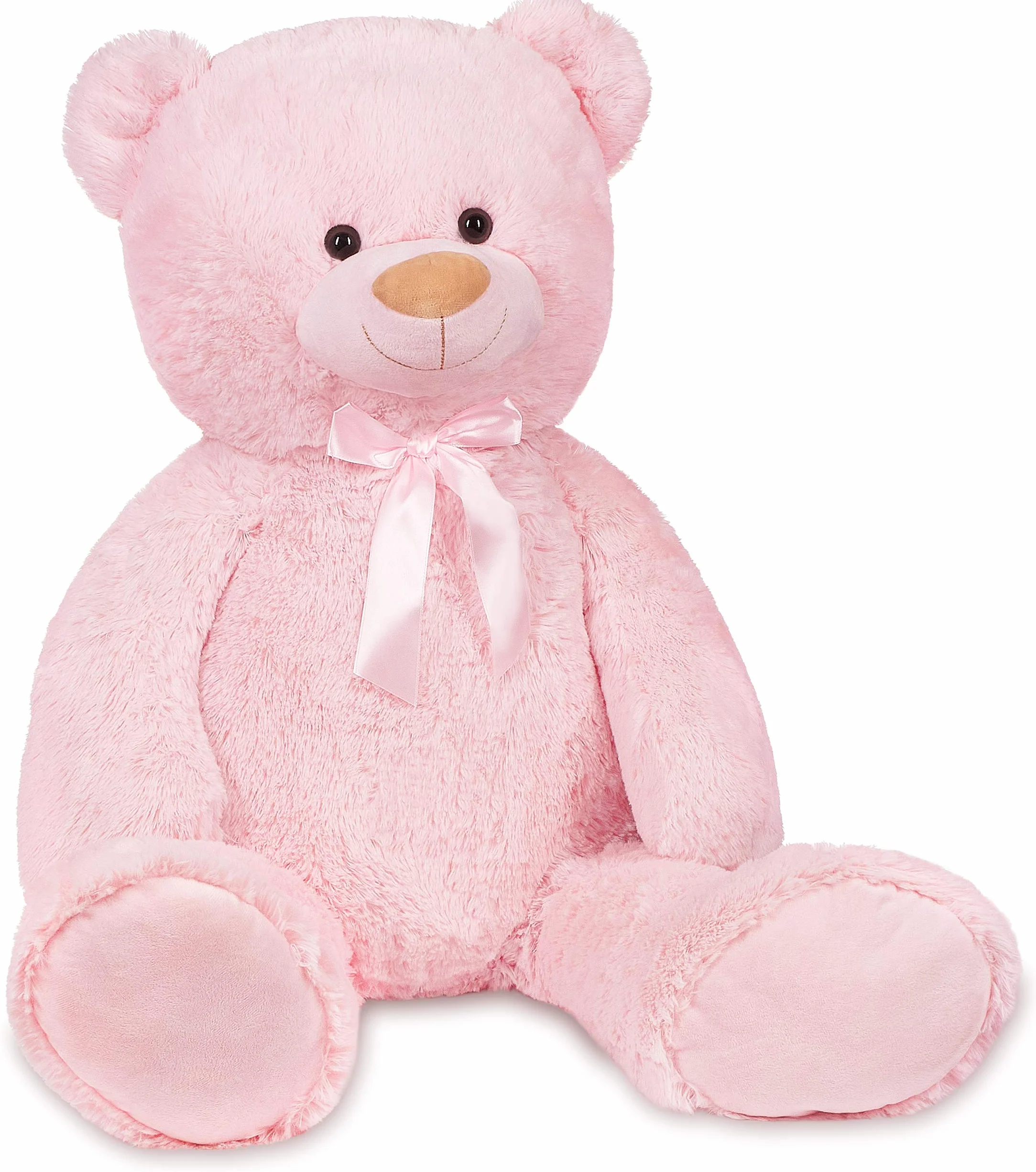 BRUBAKER Peluche géante XXL 100 cm Rose Ours Nounours