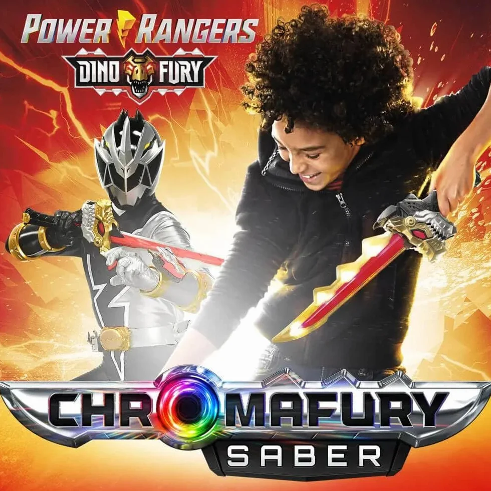 Power Rangers Sabre Dino Fury Chromafury Jouet électronique Détection Couleurs 5 Ans