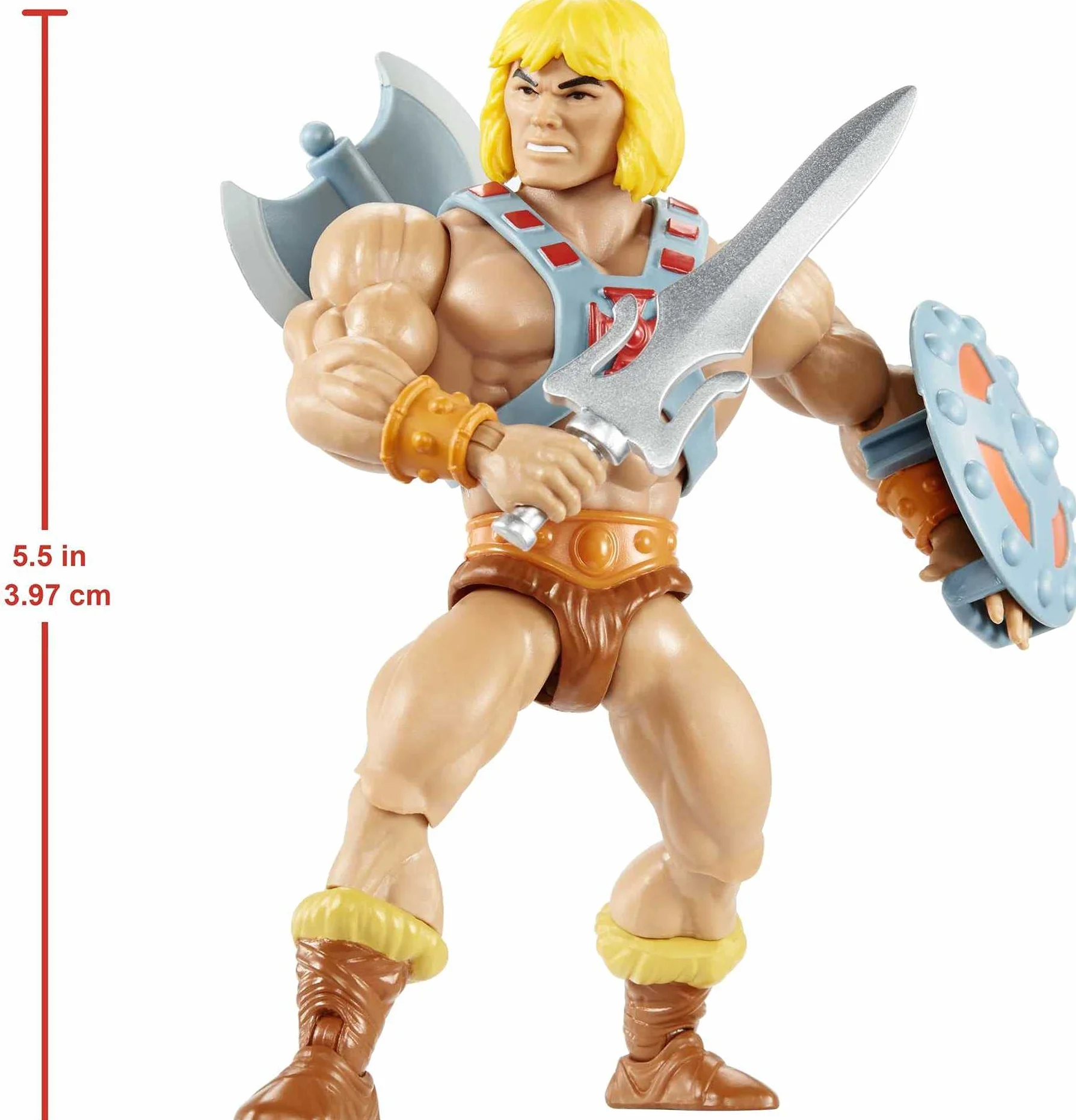 Maîtres de l’Univers Origins figurine articulée Musclor GNN85 jouet collectionneurs enfants 6+