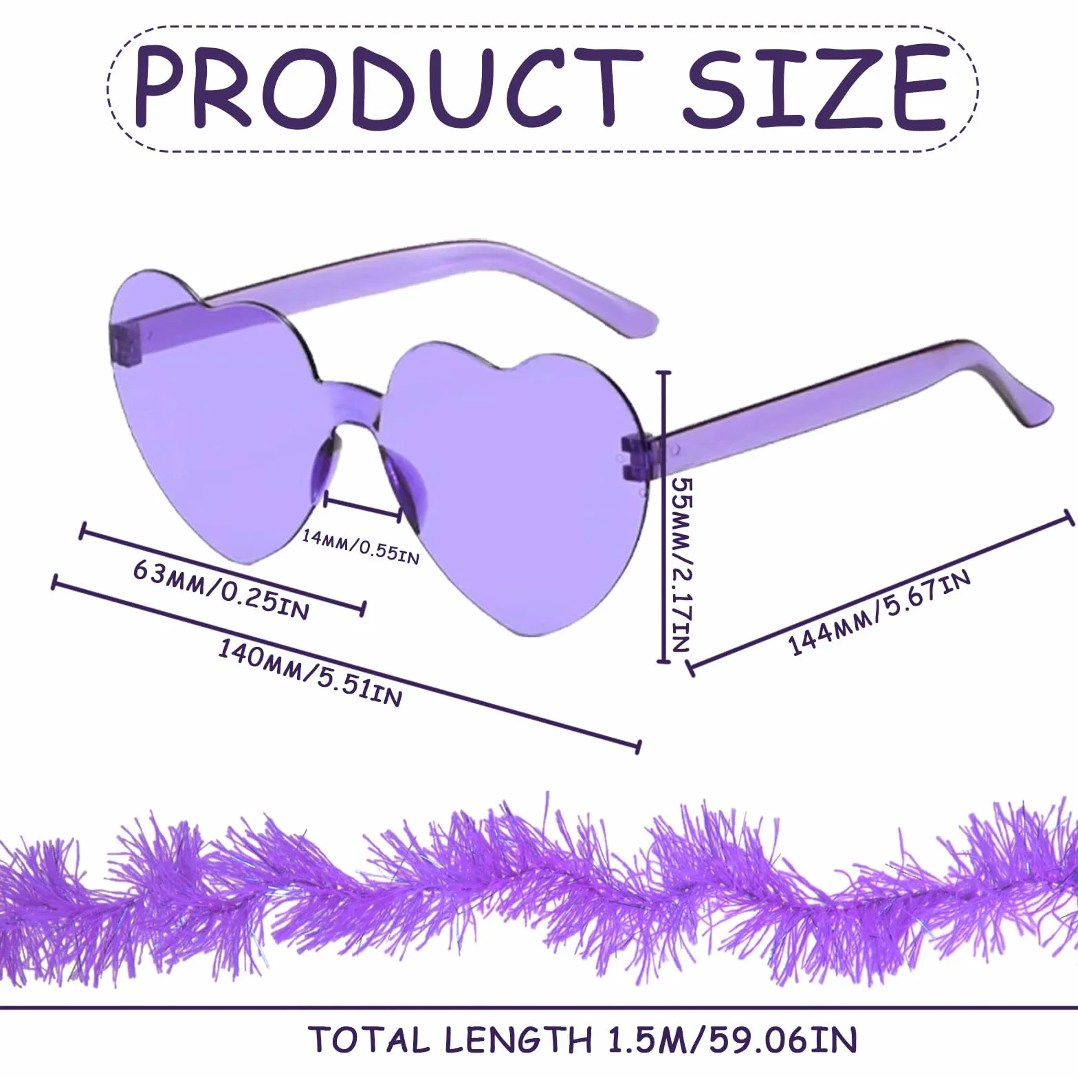 Lot de 12 boas en plumes avec lunettes de soleil sans monture pour femme Cosplay Halloween