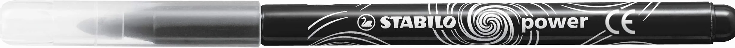 STABILO power Feutre de coloriage Recharge schoolpack 12 feutres pointe moyenne Noir