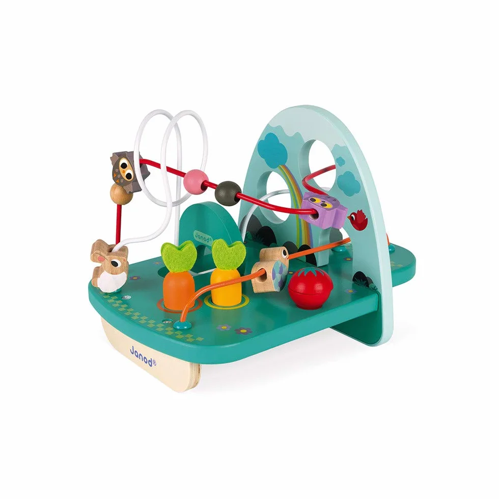 Janod Looping en Bois Lapin & CIE Jouet d'Eveil Motricité et Manipulation Dès 18 Mois Multicolore