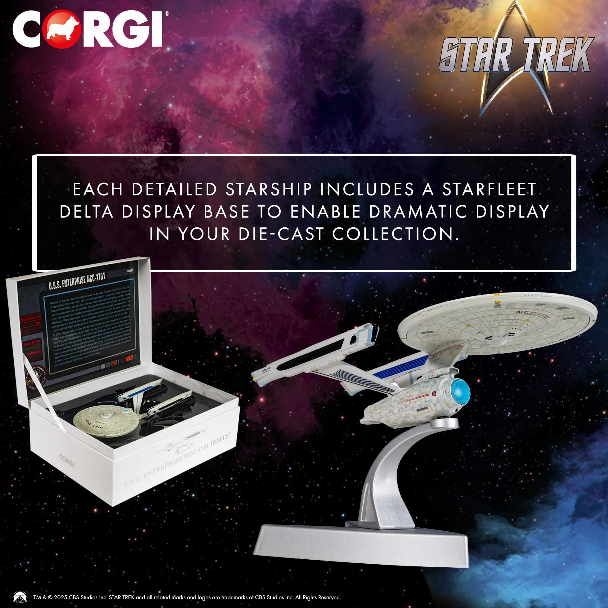 Corgi CC98001 Star Trek USS Enterprise NCC-1701 Refit Film TV Licence 14 Ans