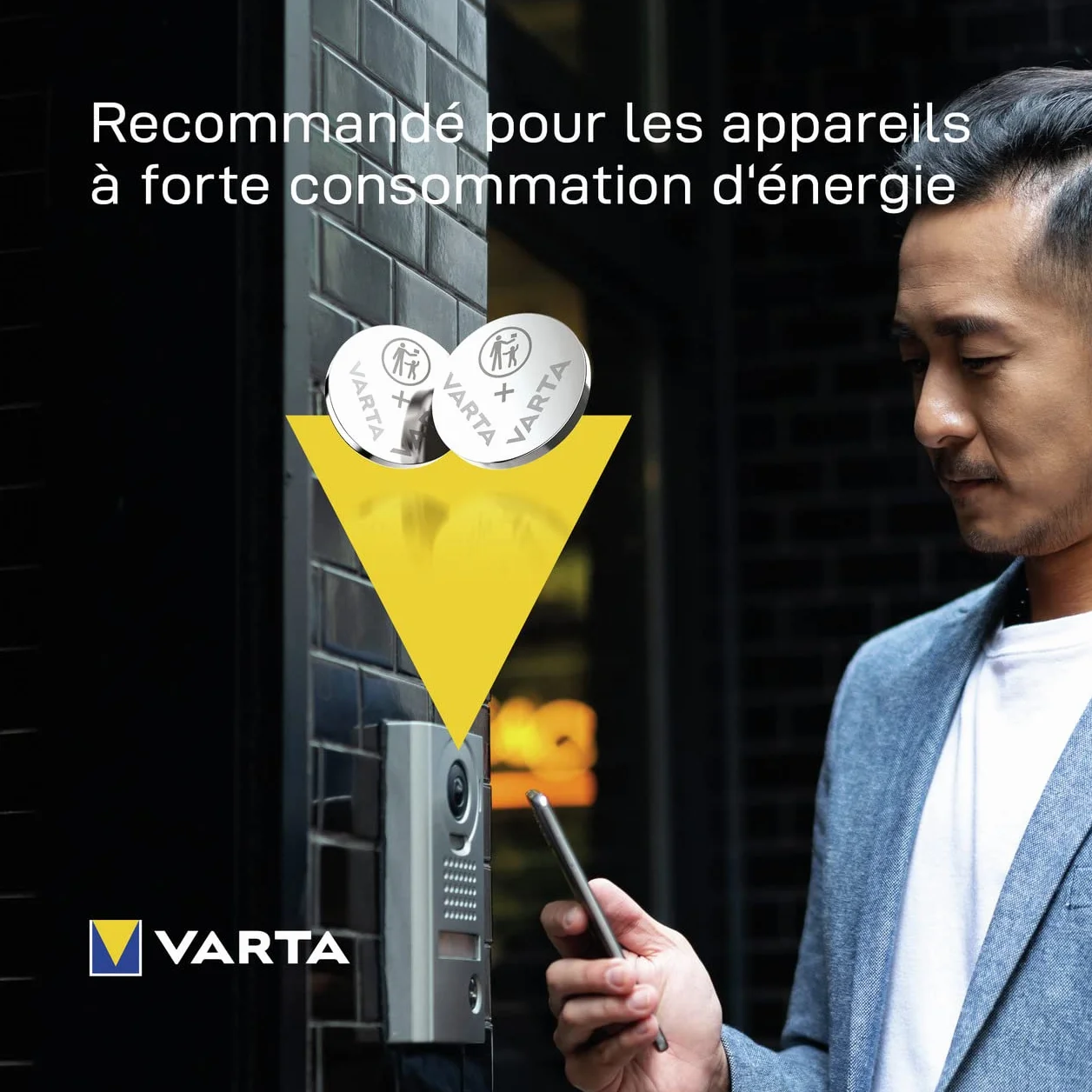 VARTA Piles Bouton CR2032, lot de 10, Lithium 3V, Smart Home, clés de voitures