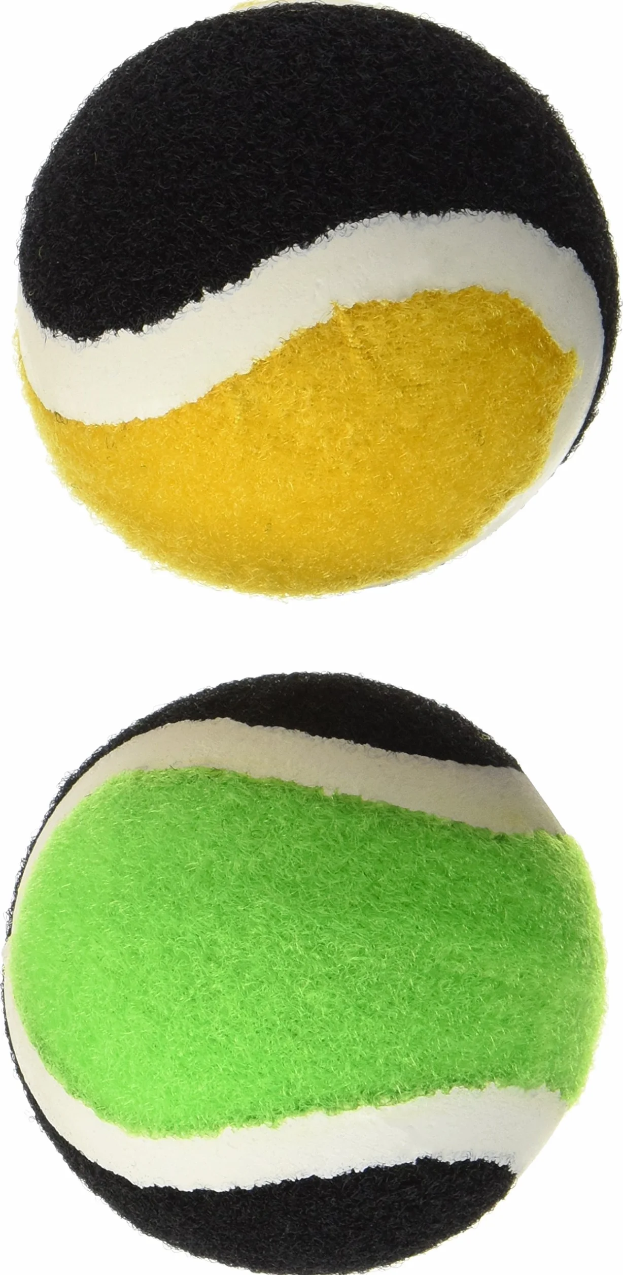 Schildkröt Fun Sports Balles de Remplacement Velcro 2 Pièces Lot, Vert Jaune, Diamètre 6,25 cm