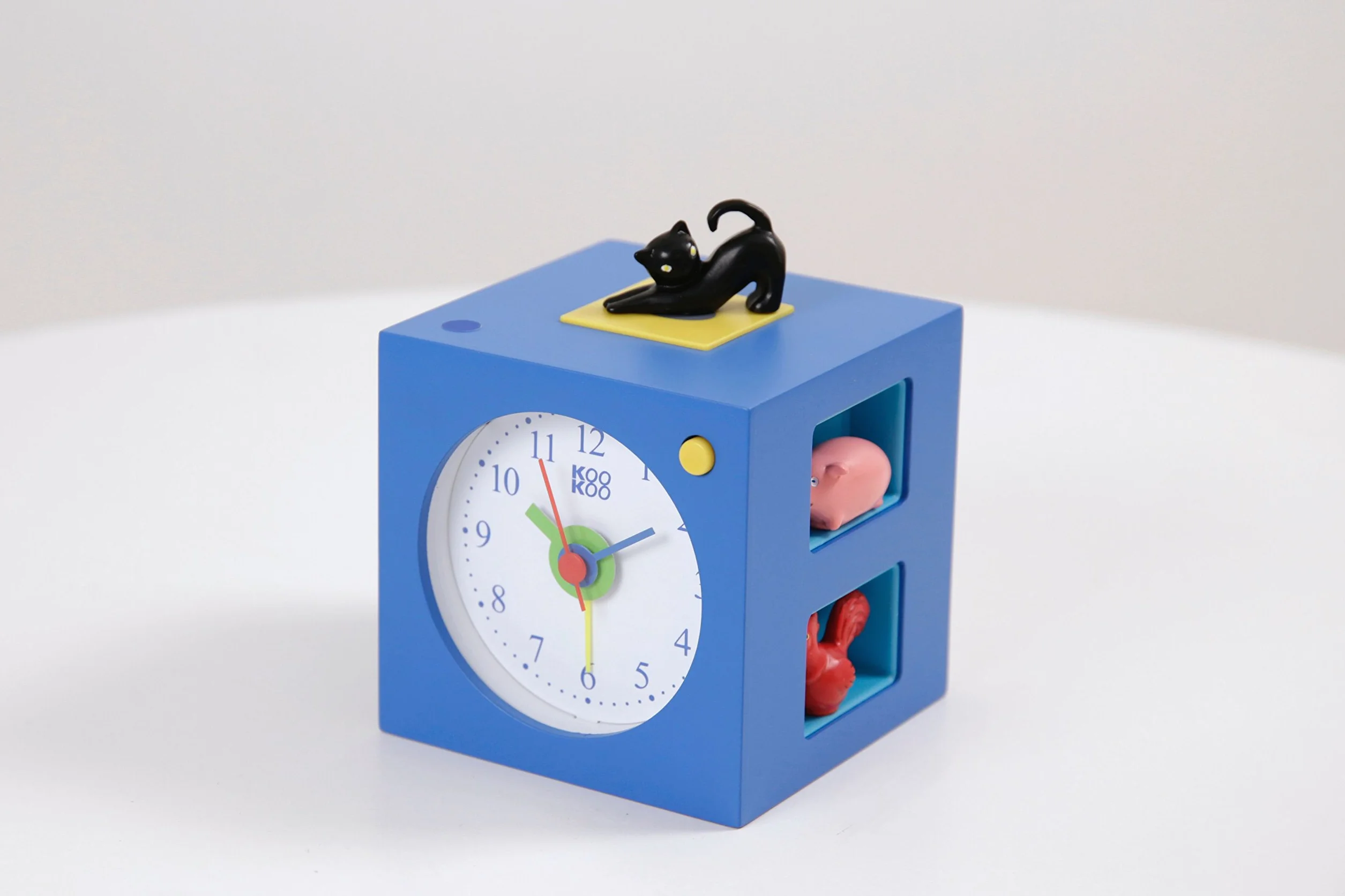 KOOKOO KidsAlarm Bleu réveil pour Enfants avec 5 Animaux de la Ferme