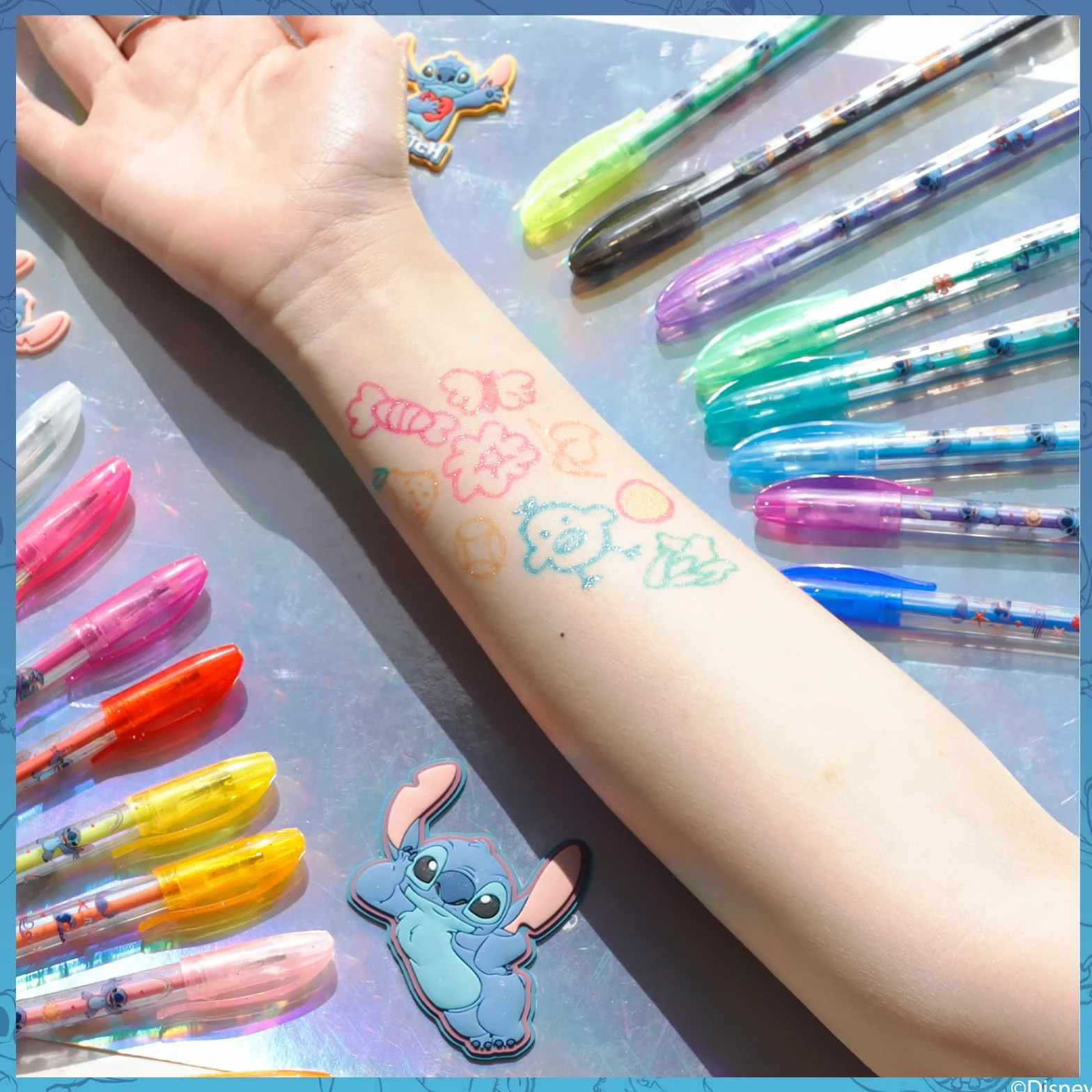 Stitch Set Art Corporel Paillettes 16 pcs Filles 3+
