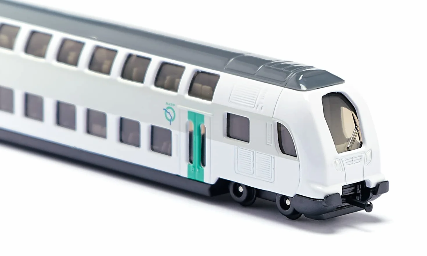 Siku Train à deux étages RATP France 1:87 métal/plastique turquoise/blanc