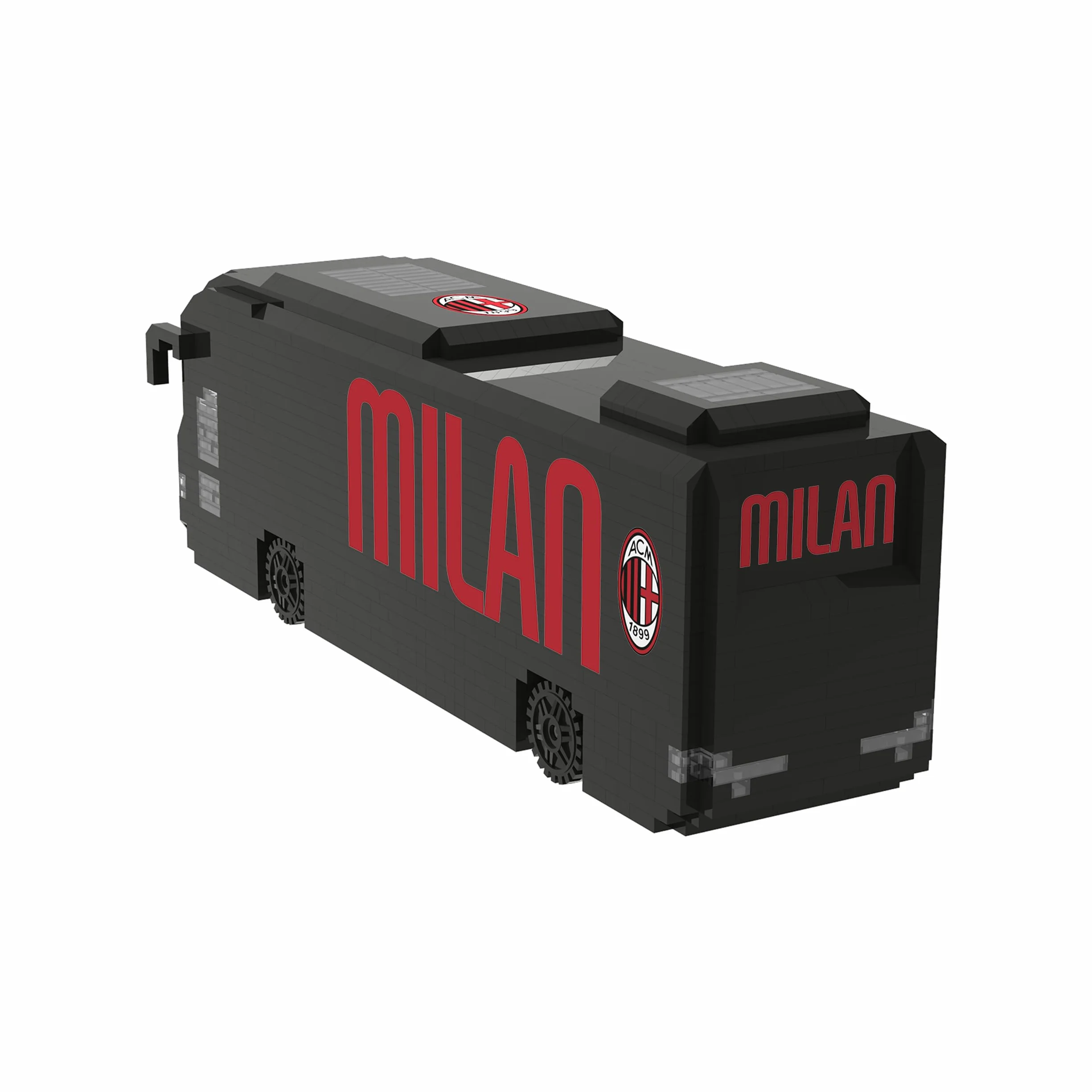 AC Milan BRXLZ 3D Bricks Bus d'équipe de Football Jouet de Construction Modèle