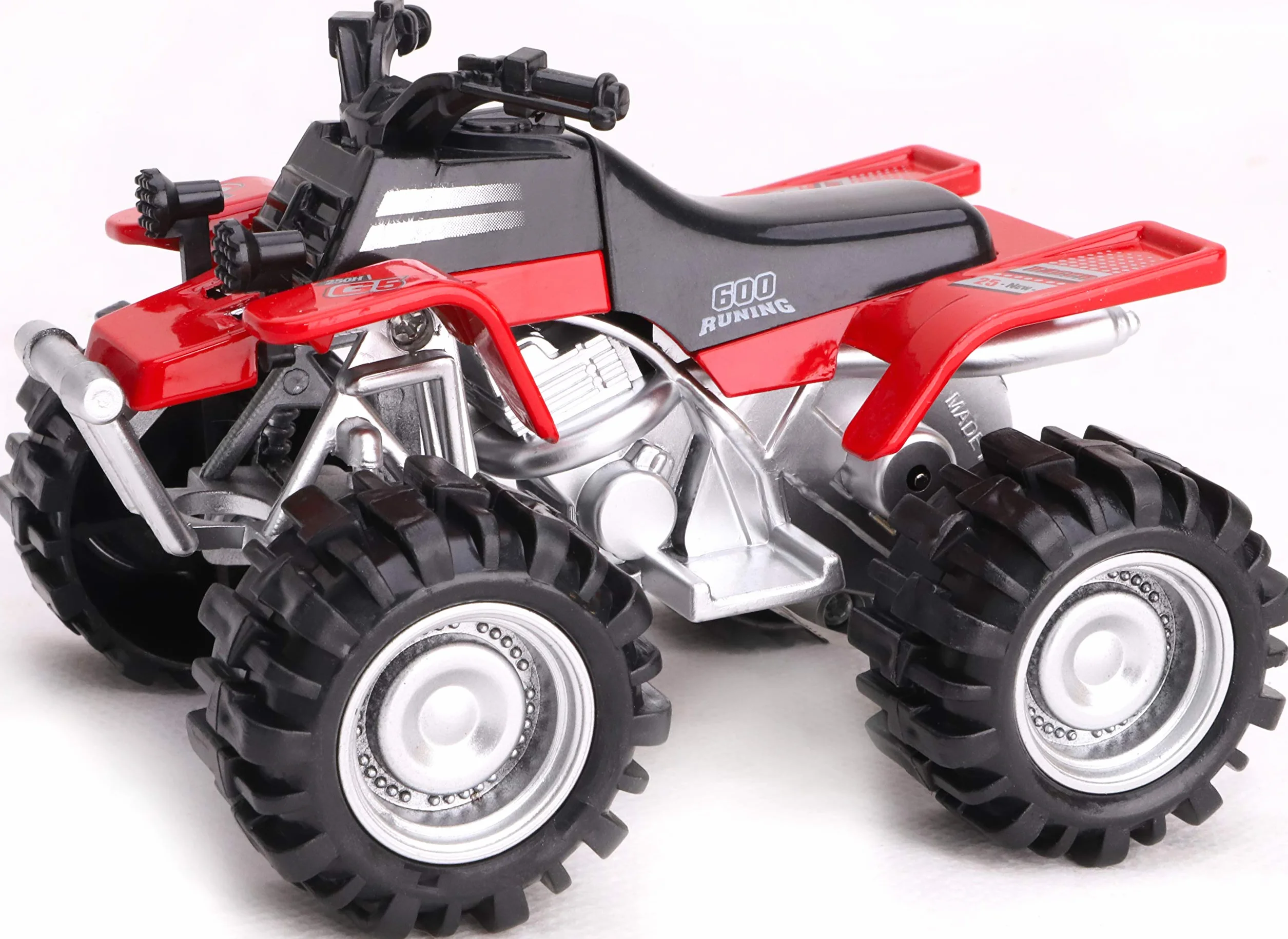 Toyland Quad Quad Powered Friction 11 cm Rouge Jouets pour garçons