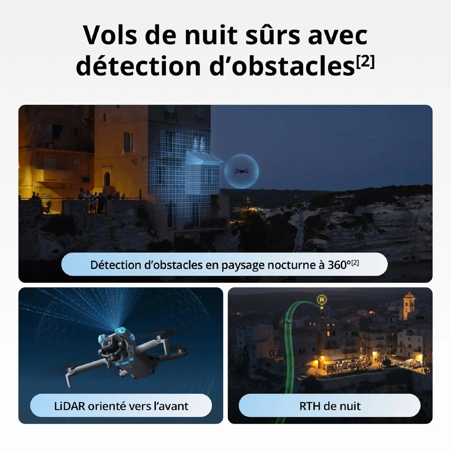 Bundle Fly More DJI Mini 5 Pro avec DJI RC 2 et 1 an de Care (activé automatiquement), Certifié C0, drone 4K pour débutants, drone avec caméra, CMOS 1 pouce, détection d'obstacles