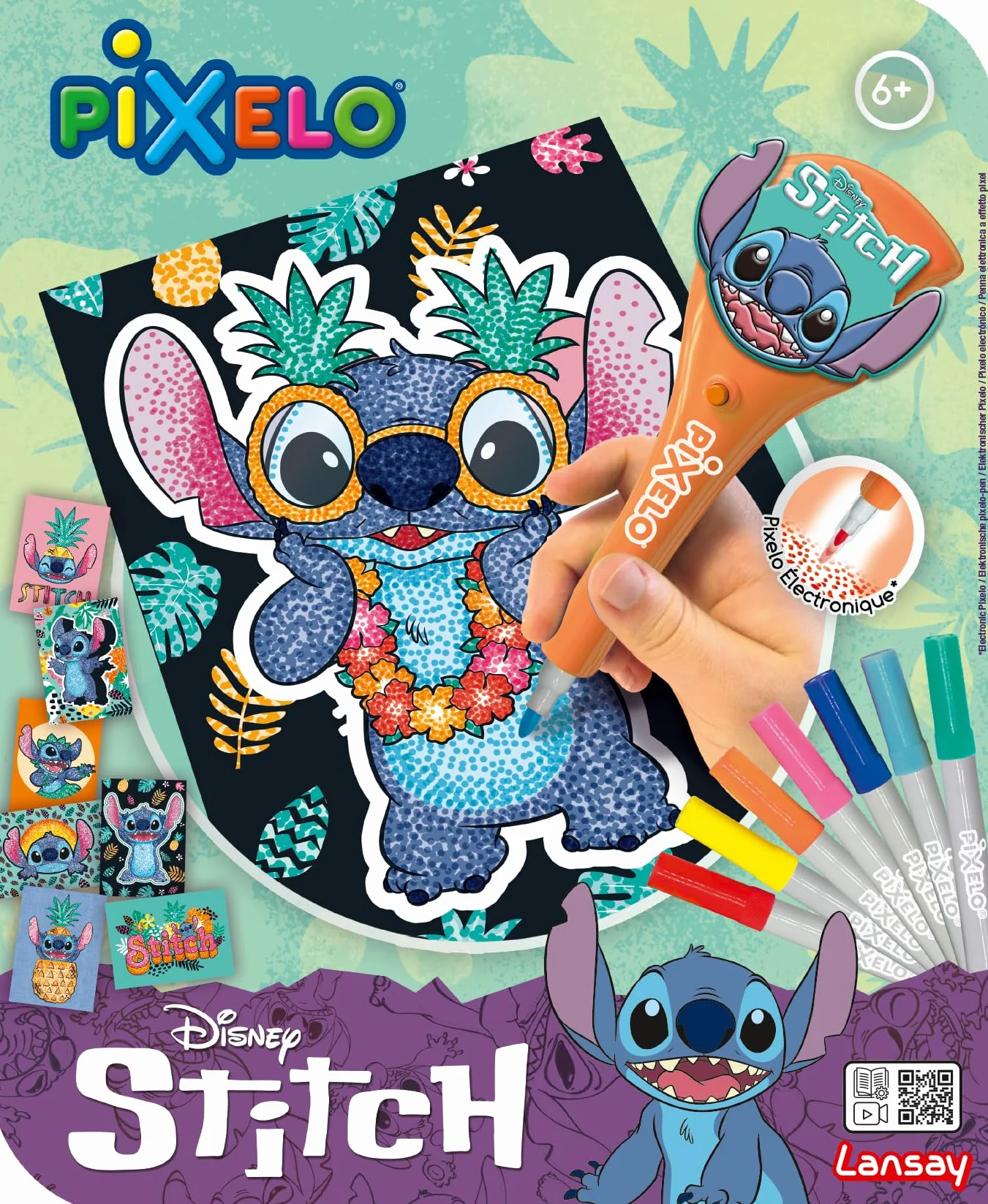 Lansay PIXELO Coffret Disney STITCH Crée Dessins Colorés Activité Créative Enfants 6 ans