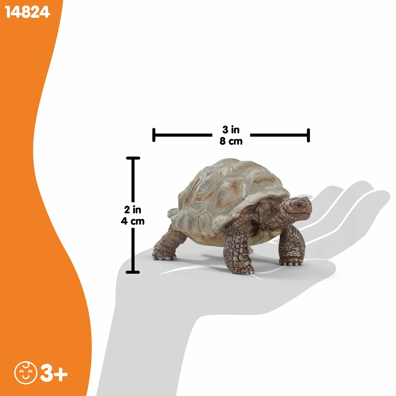 Schleich Wild Life Tortue Géante 14824 Figurine animale détaillée Jouet de Zoo 8 x 4 x 4 cm
