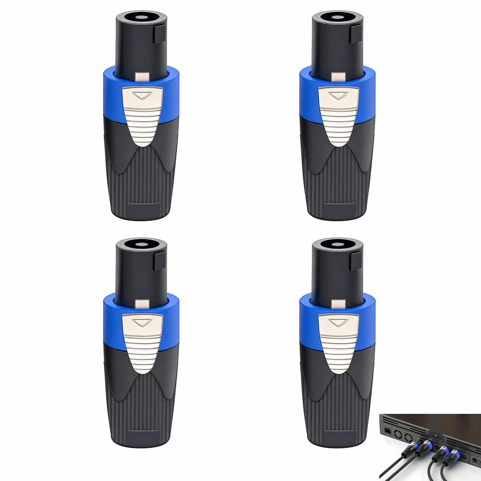 Connecteur Speakon 4 Broches NL4FC NL4FX NL2FC Prise Audio Verrouillage Rotatif pour Câble Haut-Parleur