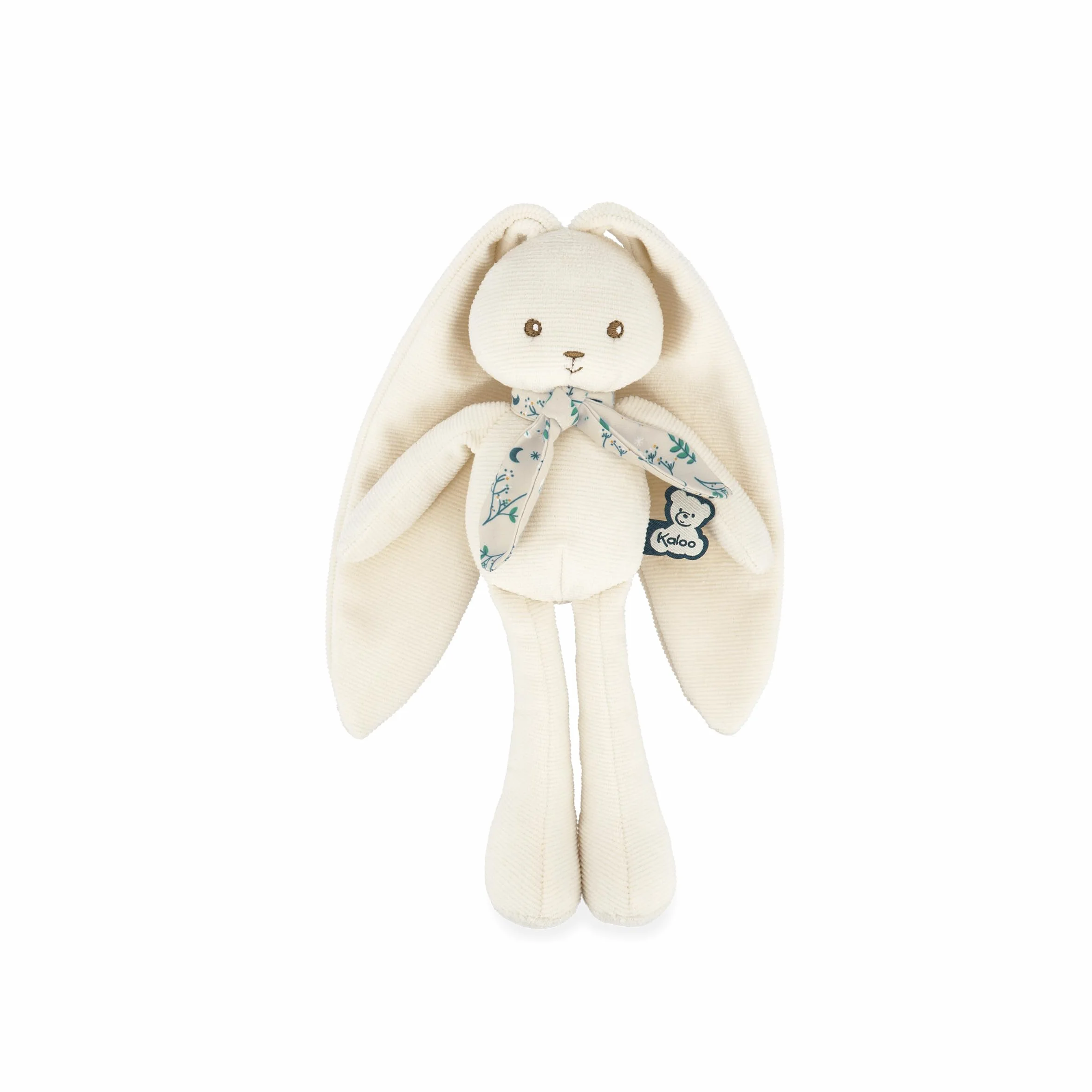 Kaloo Lapinoo Pantin Lapin Peluche Bébé Bi-Matières Jersey Tricot 25 cm Crème Boîte Cadeau