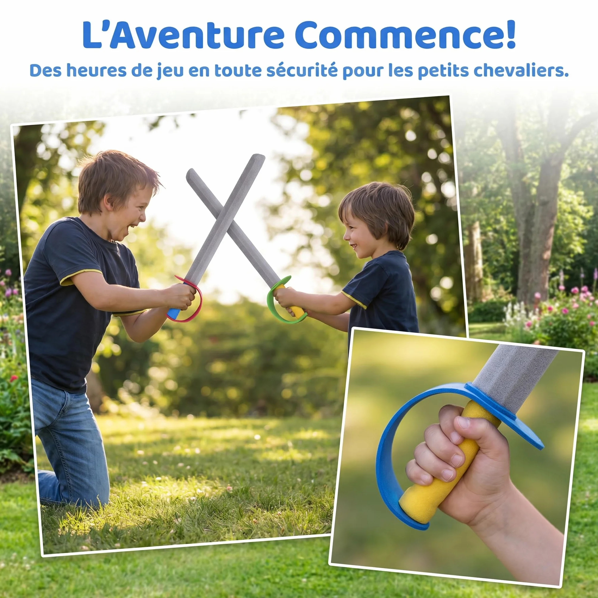 Épées en Mousse pour Enfants, Jouets d'épée, 6 Pièces