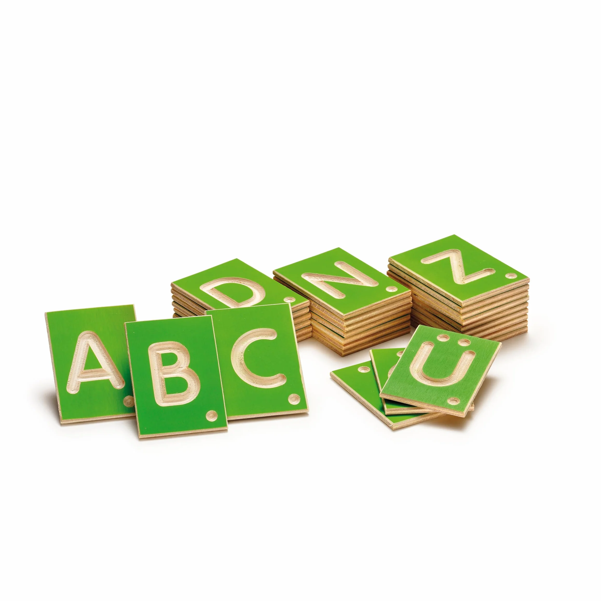 Erzi Jeu éducatif Lettres en Bois Version Allemande