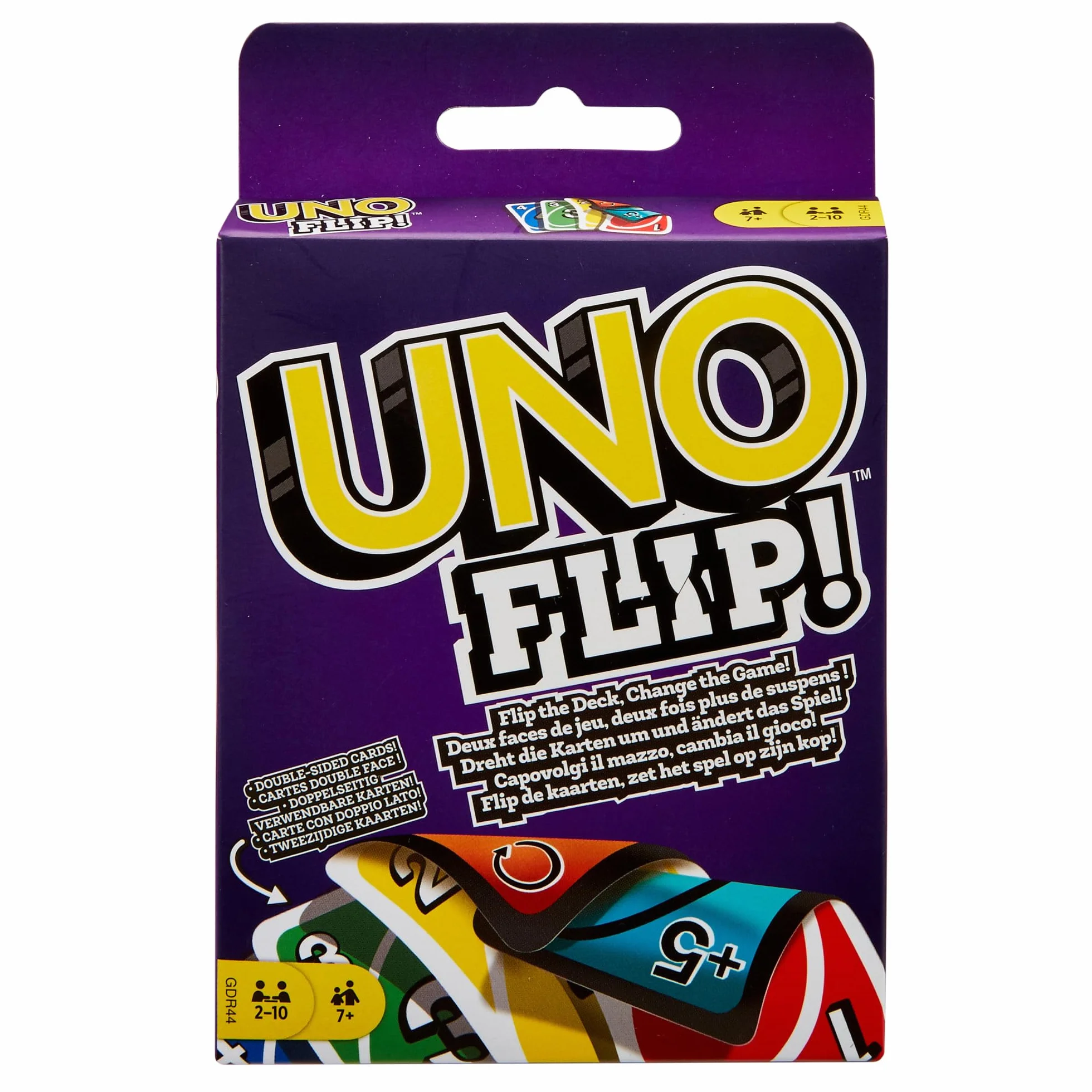 Mattel Games UNO Flip Recto Verso Jeu De Cartes Enfants Adultes 2-10 Joueurs GDR44