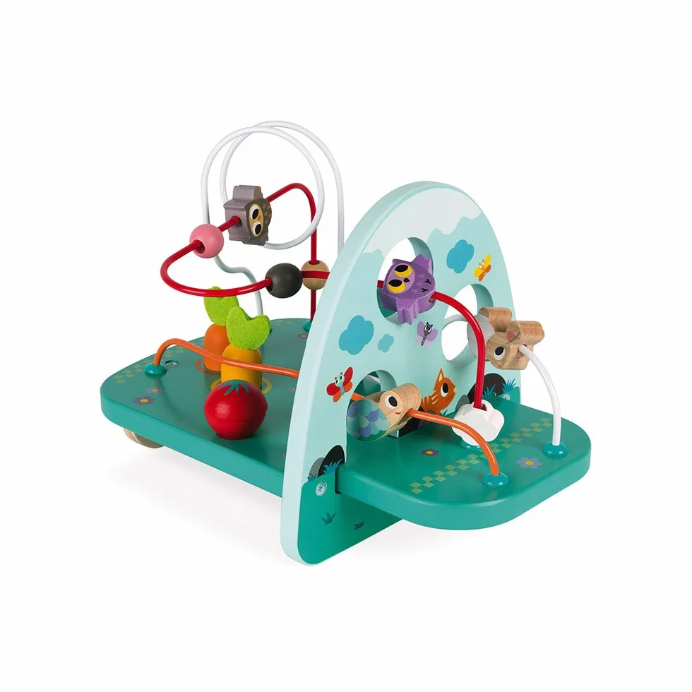 Janod Looping en Bois Lapin & CIE Jouet d'Eveil Motricité et Manipulation Dès 18 Mois Multicolore
