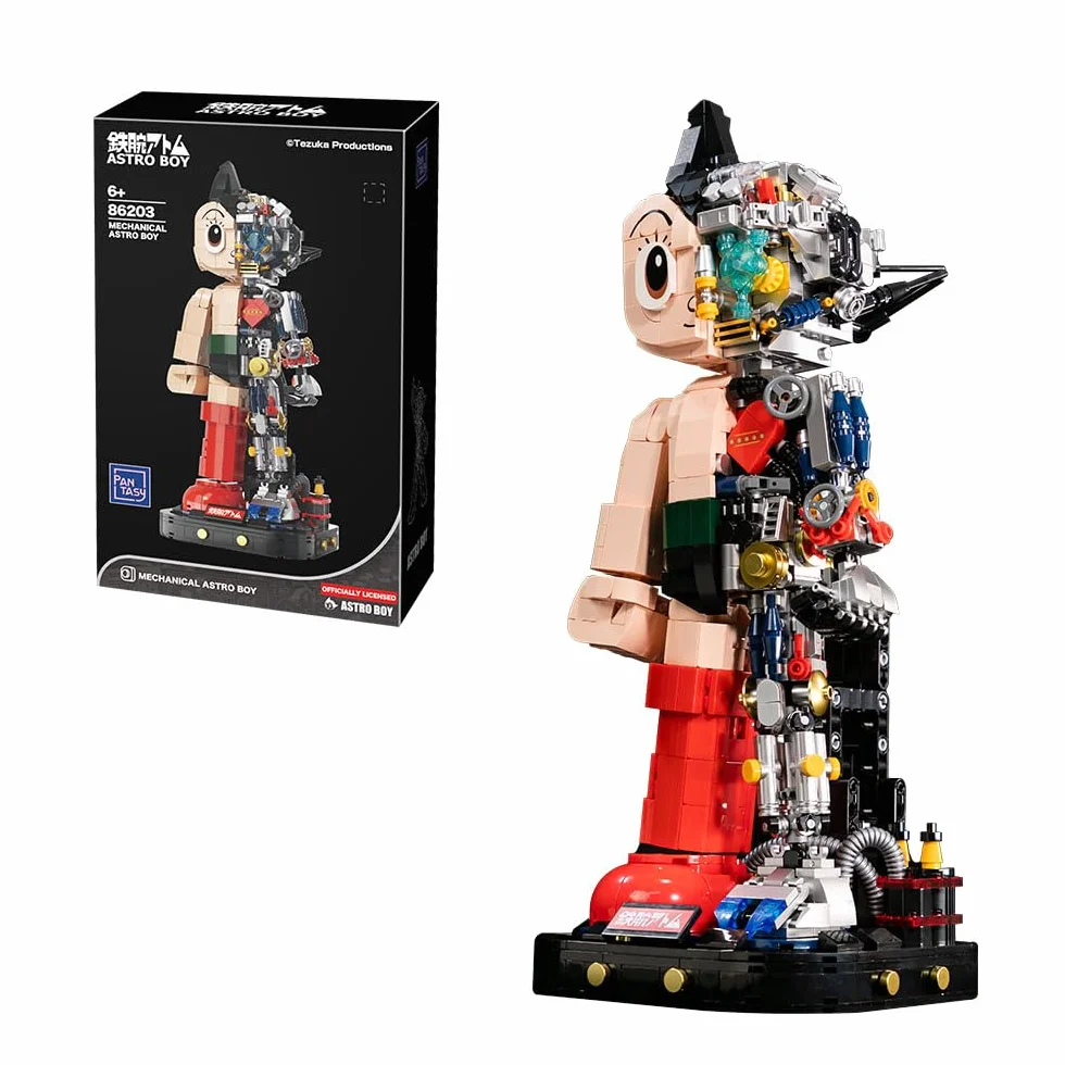 PANTASY Astro Boy Set de construction Anime détaillé design semi-mécanique figurine décorative pièce d'exposition
