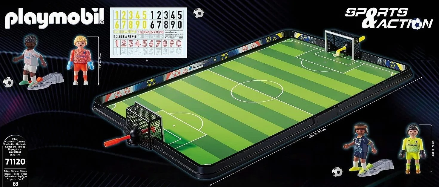 Playmobil 71120 Stade de Football Sport & Action Tournoi Ballon