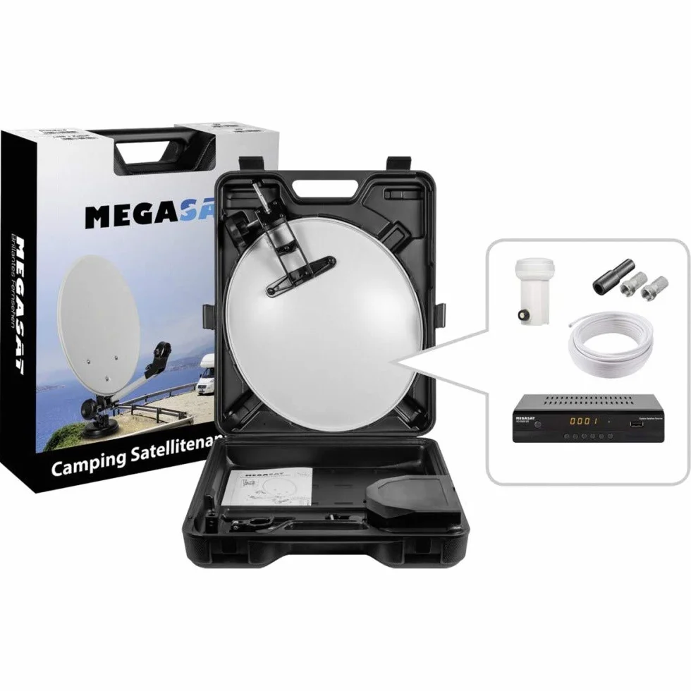 Megasat antenne satellites Noir Blanc 40 cm 410 mm 500 mm 120 mm 4,09 kg