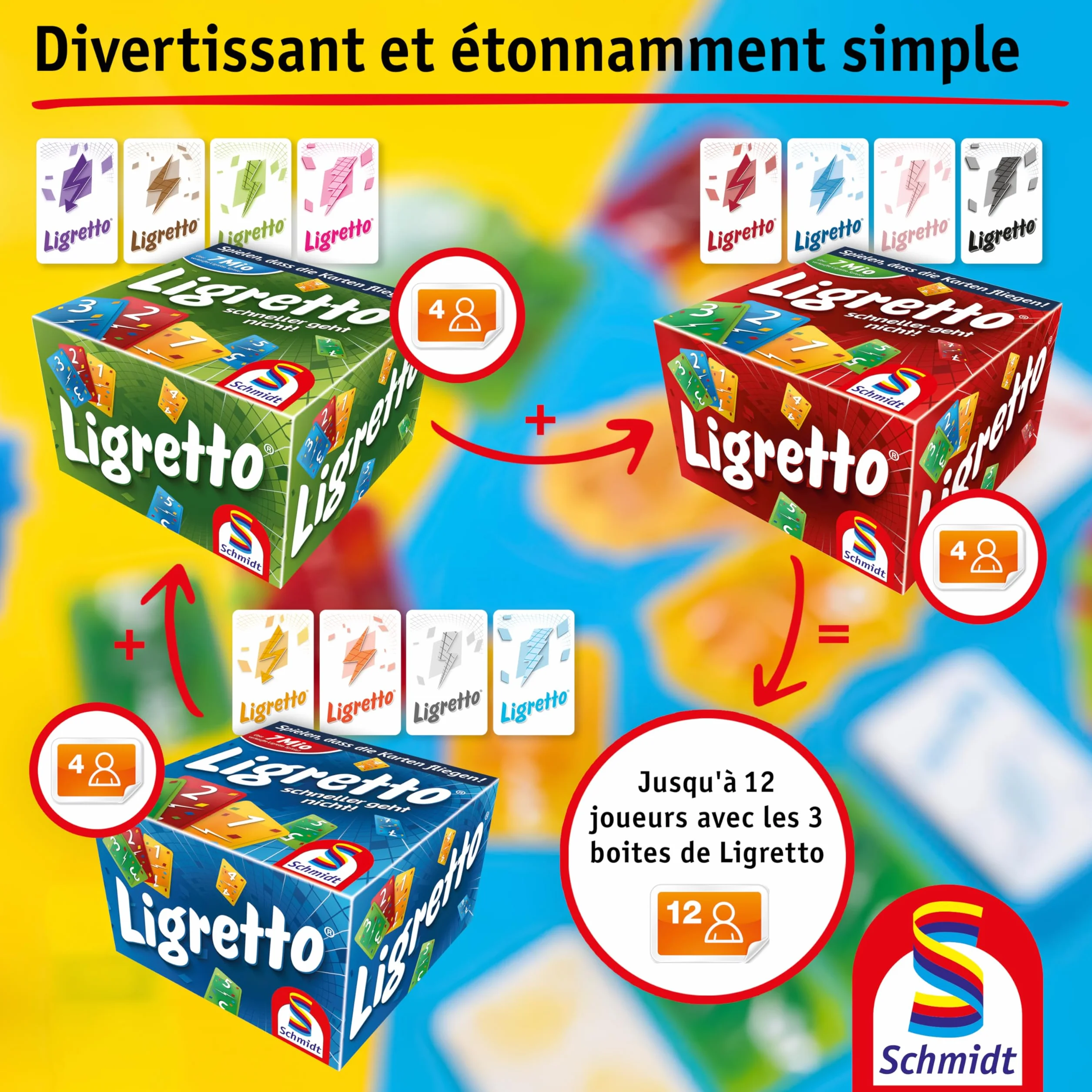 Ligretto Rouge Jeu de Cartes SCHMIDT SPIELE GMBH