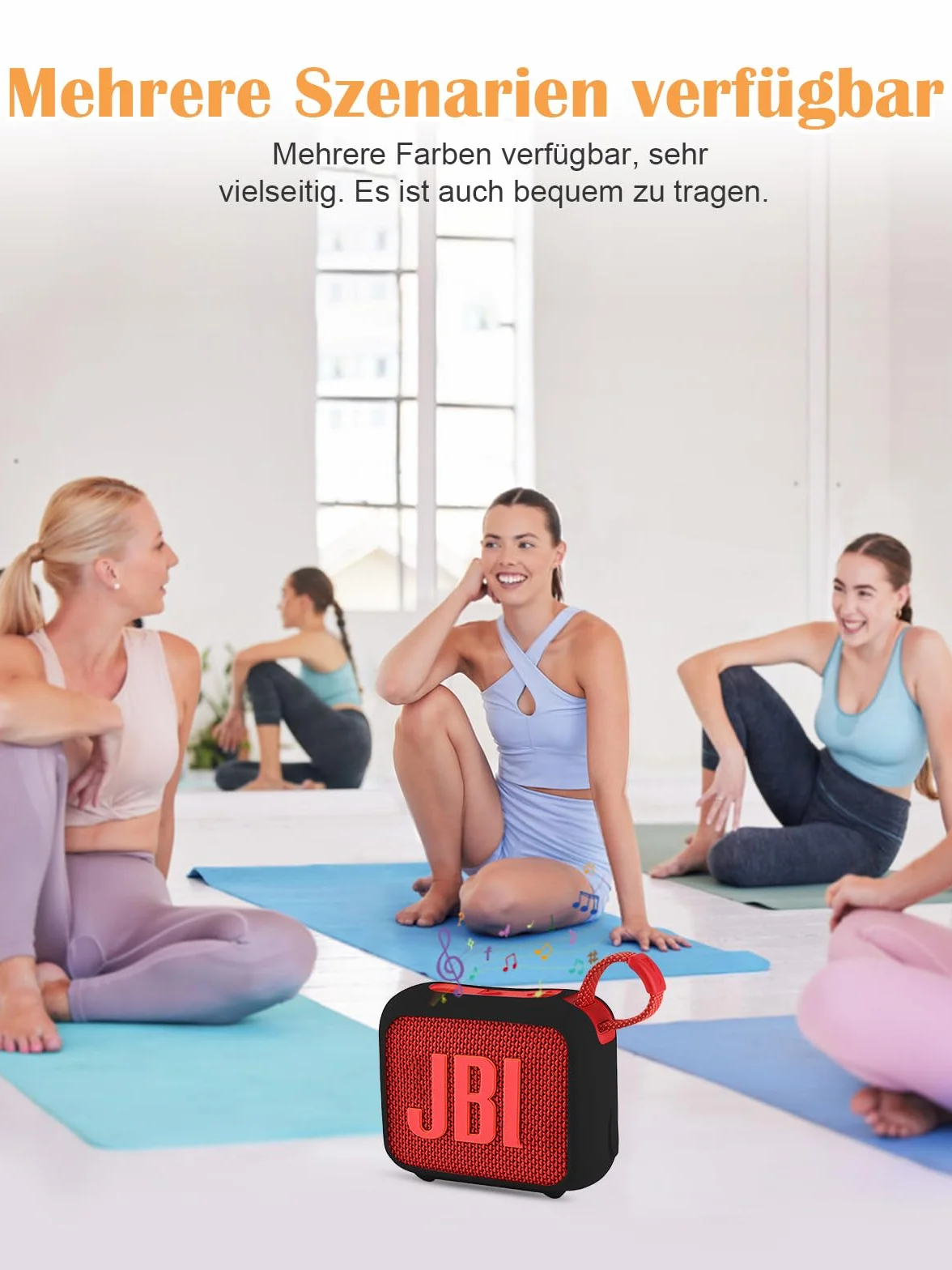 Étui de protection en silicone pour JBL Go4, noir