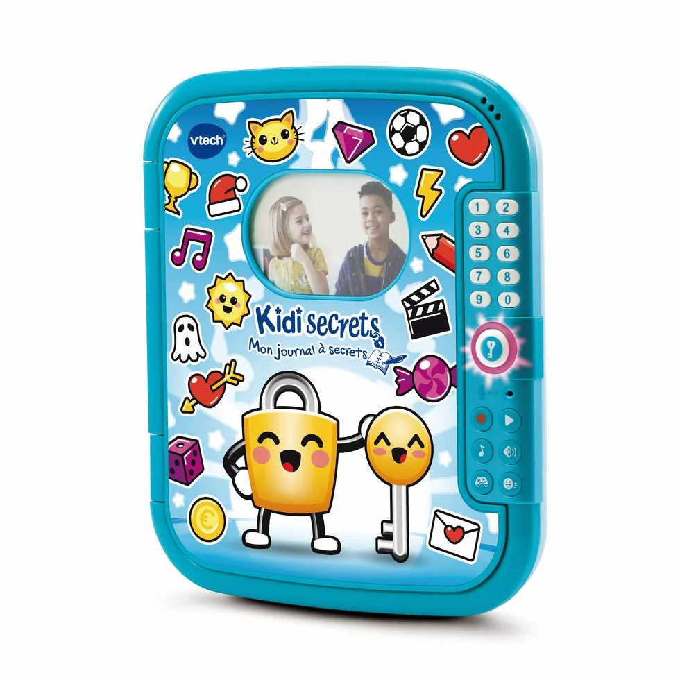 VTech KidiSecrets Mon Journal à Secrets Bleu Journal Intime avec Code 6-12 Ans Version FR