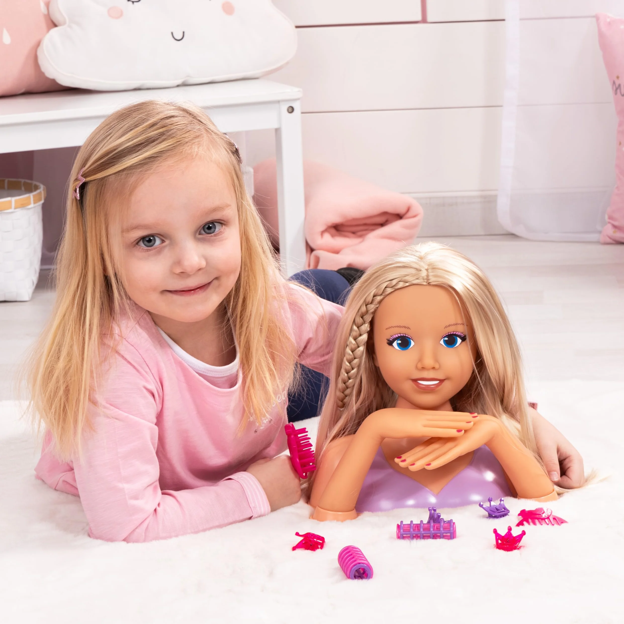 Bayer Design Tête à coiffer et maquiller 25 cm Blond