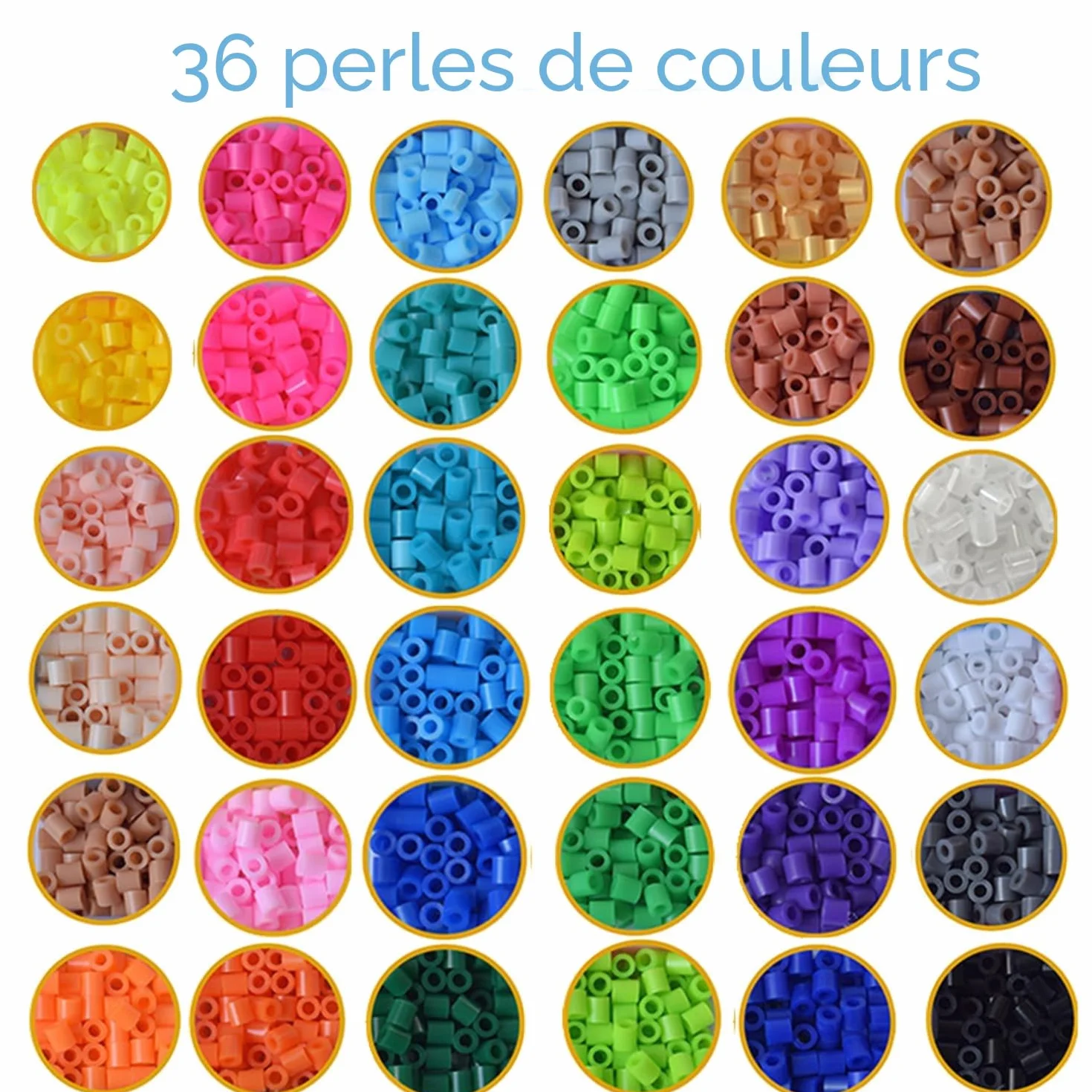 Vytung set de perles à repasser 13000 pièces avec boîte de rangement 220 modèles DIY