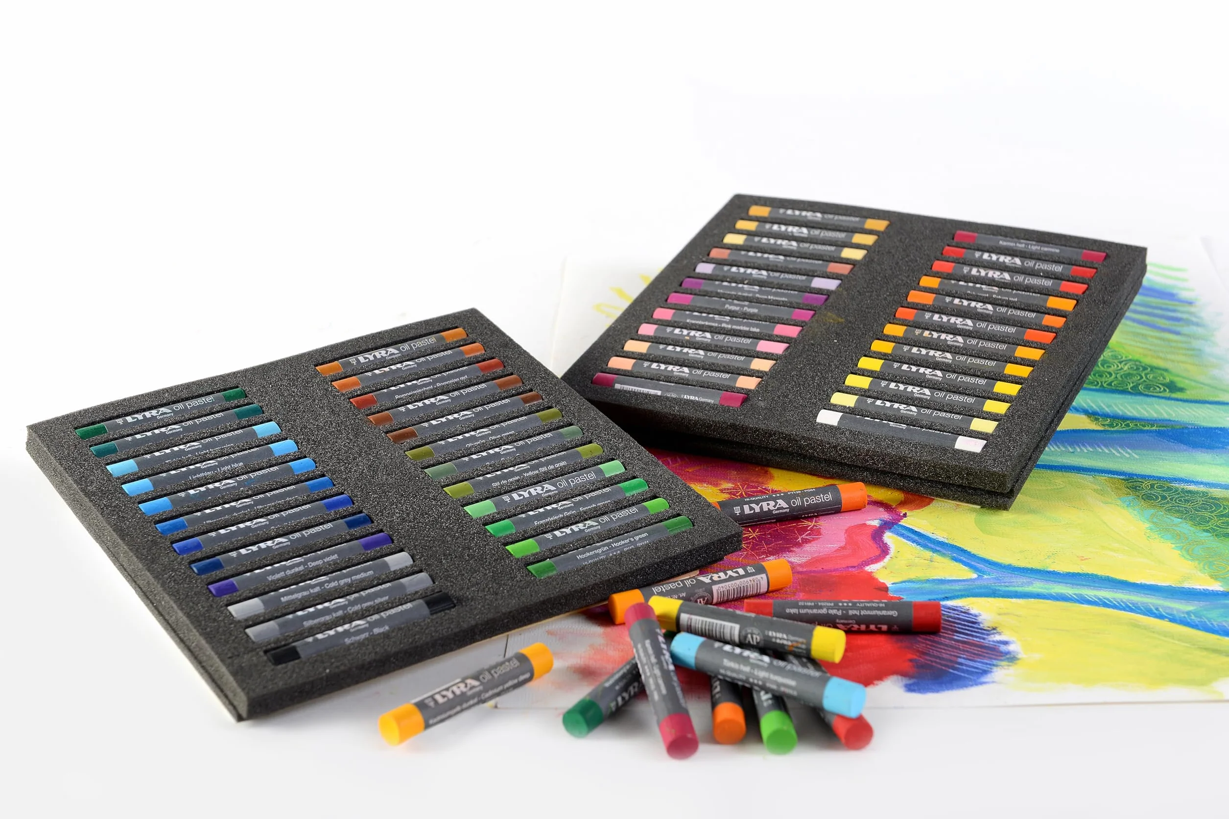 LYRA Oil Pastels - Etui 48 pastels à l'huile assortis