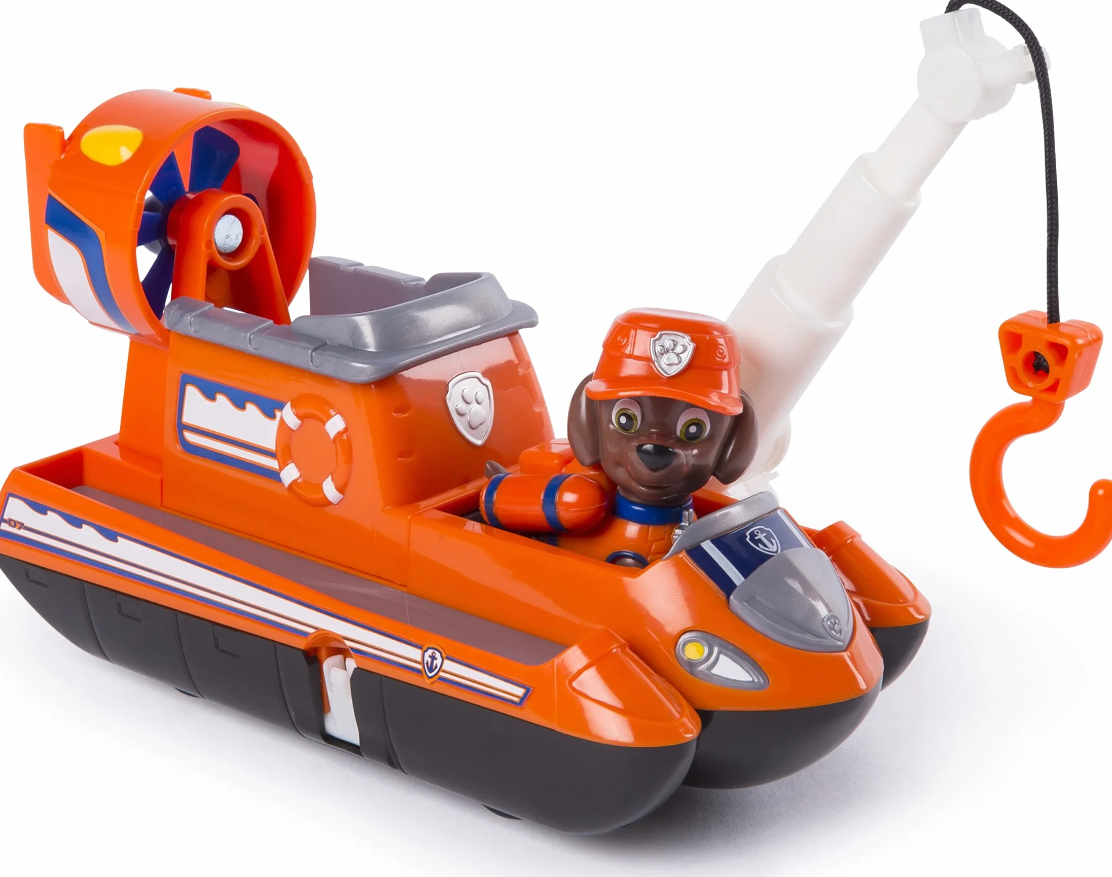 PAW PATROL Ultimate Rescue Aéroglisseur avec hélice et crochet de sauvetage 3 ans et plus Version Anglaise