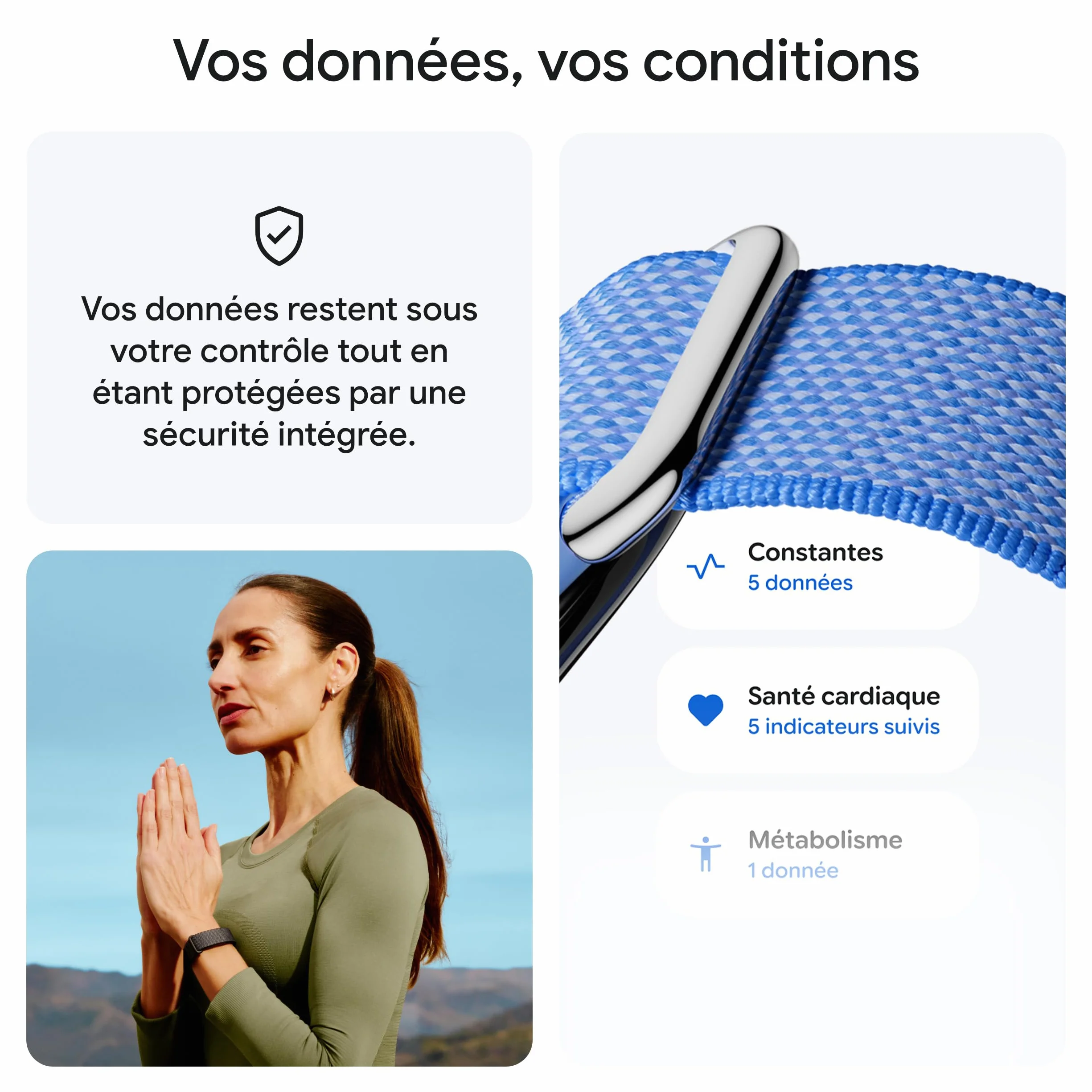 Google Fitbit Air Moniteur d'activité Physique sans écran Suivi Sport Fréquence Cardiaque Sommeil Coaching IA Rouge Framboise