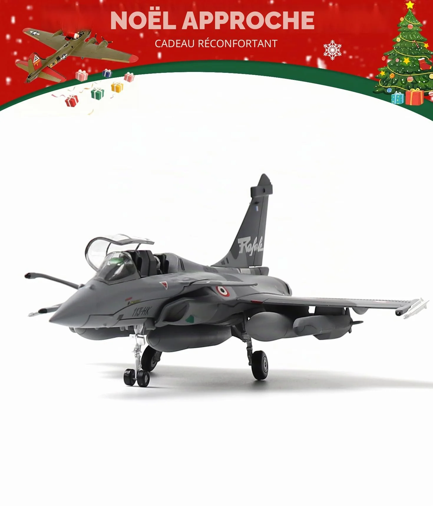 NUOTIE Rafale B 1/72 Modèle d'avion en Métal Moulé sous Pression Camouflage