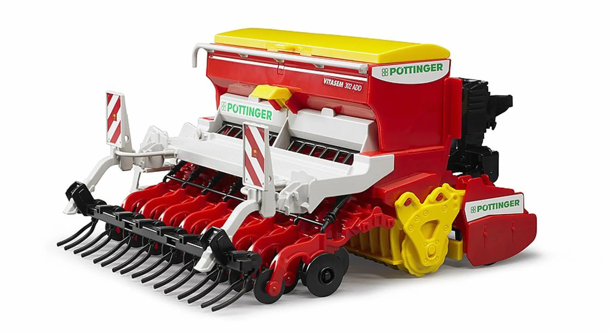 Bruder 02347 Pöttinger Vitasem 302ADD Semoir à herse rotative 1:16 Tracteur remorque Jouet Agriculture
