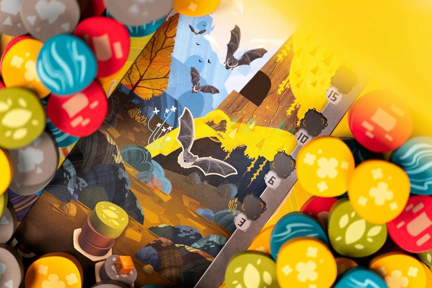 Asmodee Harmonies Jeu de Société Enfants dès 10 Ans Création de Paysages et Habitats pour Animaux Stratégie Version Française