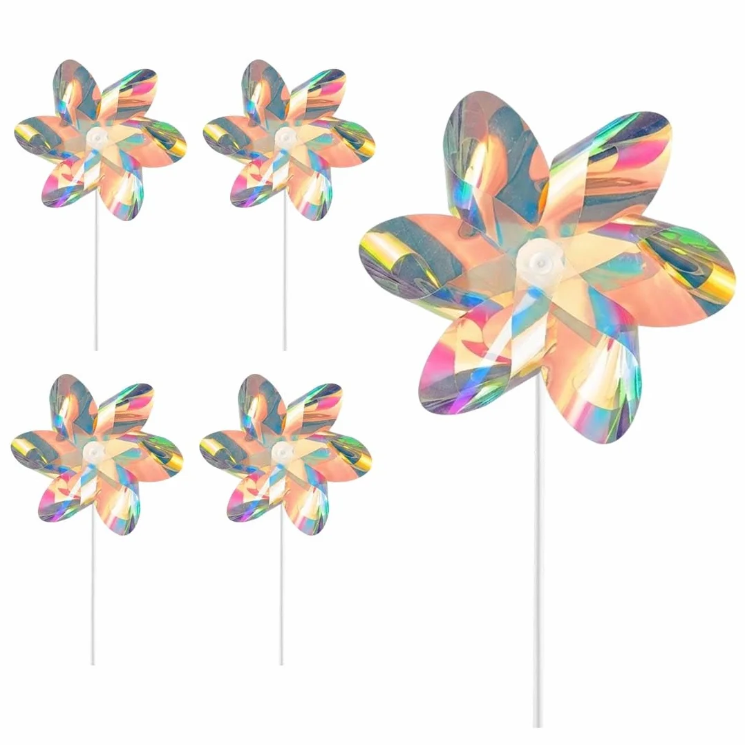 Moulins à Vent Réfléchissants Lumineux Rotatifs pour Fêtes Enfants